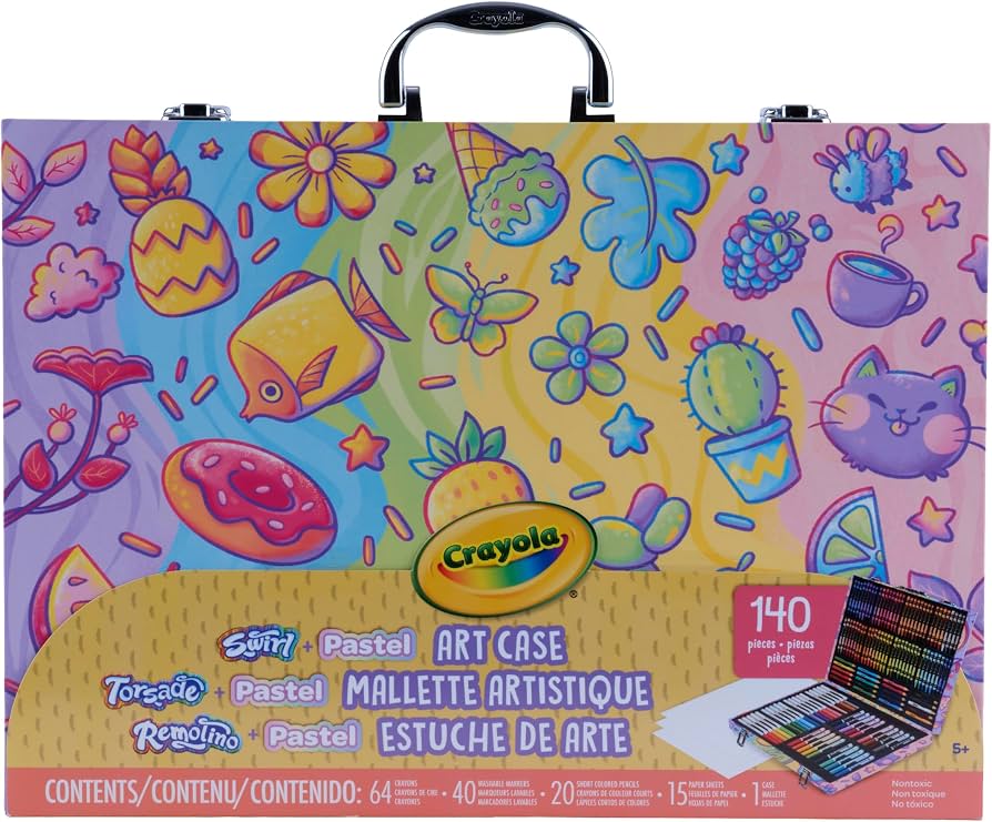 Crayola Art Kit with Swirl & Pastel Art