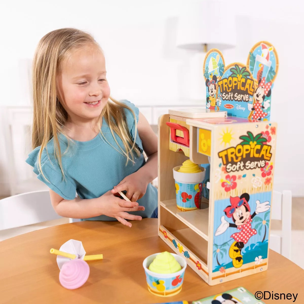 Melissa & Doug Disney Tropical Soft Serve Ice Cream Wooden Playset