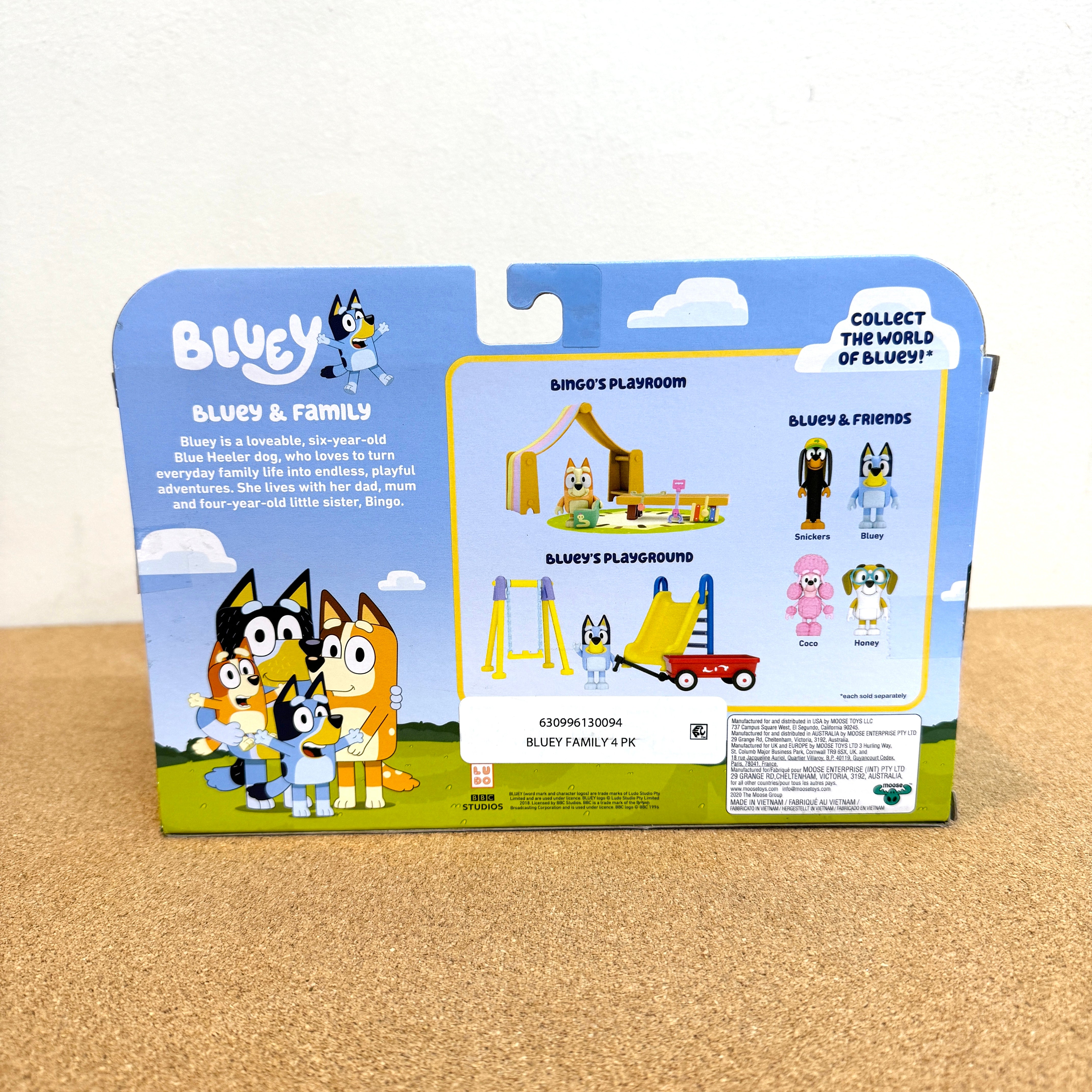 Bluey and Family Figure 4Pack