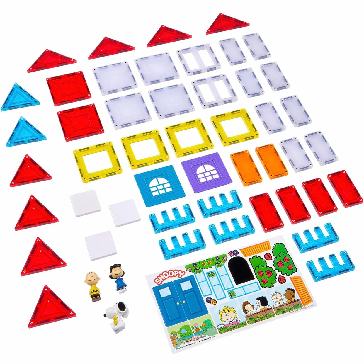Cra-Z-art Magnetic 3D Magnetic Peanuts Charlie Brown and Friends Magnetic Building Playset