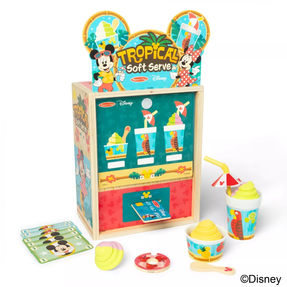 Melissa & Doug Disney Tropical Soft Serve Ice Cream Wooden Playset