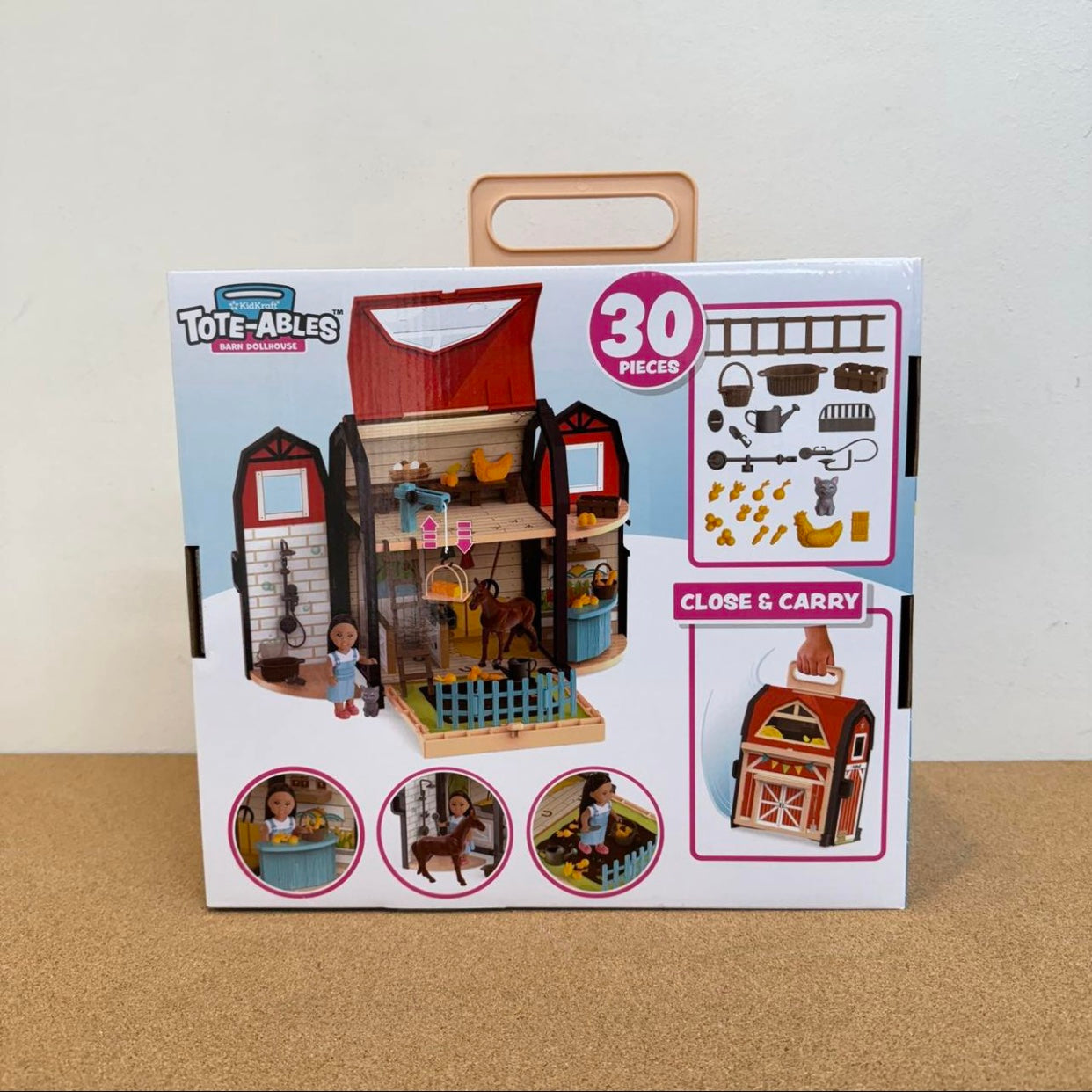 KidKraft Tote-Ables Barn Dollhouse Transforms Into A Playset