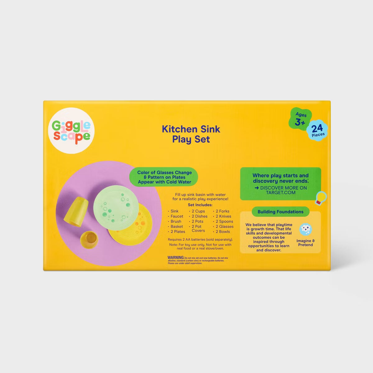 Gigglescape Kitchen Sink Playset