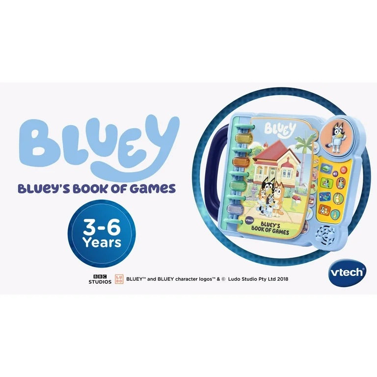 Vtech Bluey Book Of Games Toddler Toy