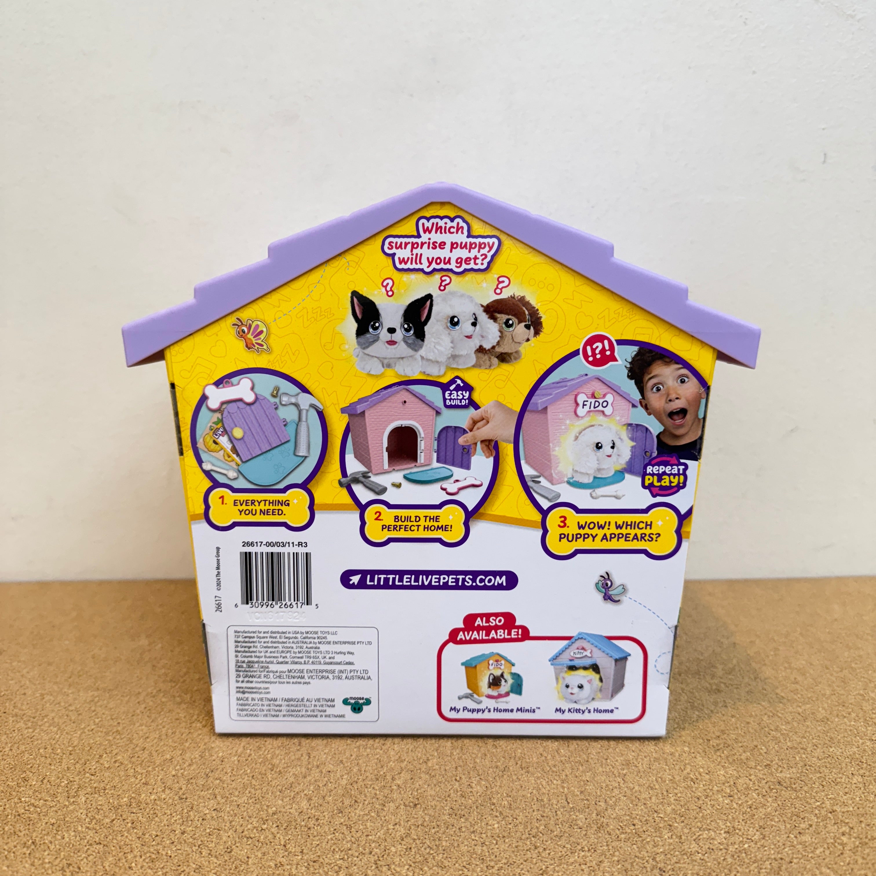 Little Live Pets Puppy’s Homes Minis - Pink & Purple Home