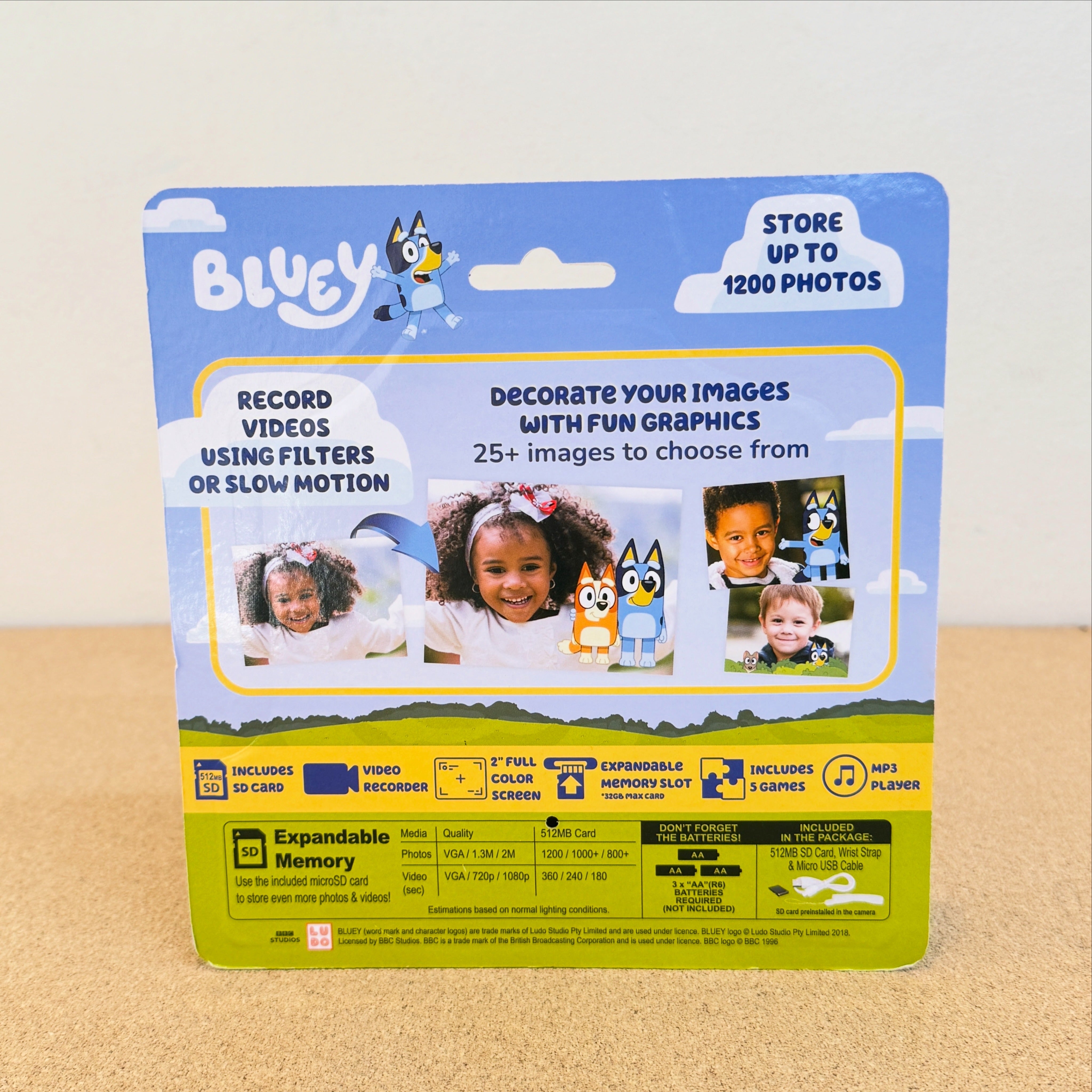 Bluey Kids Digital Camera Toy