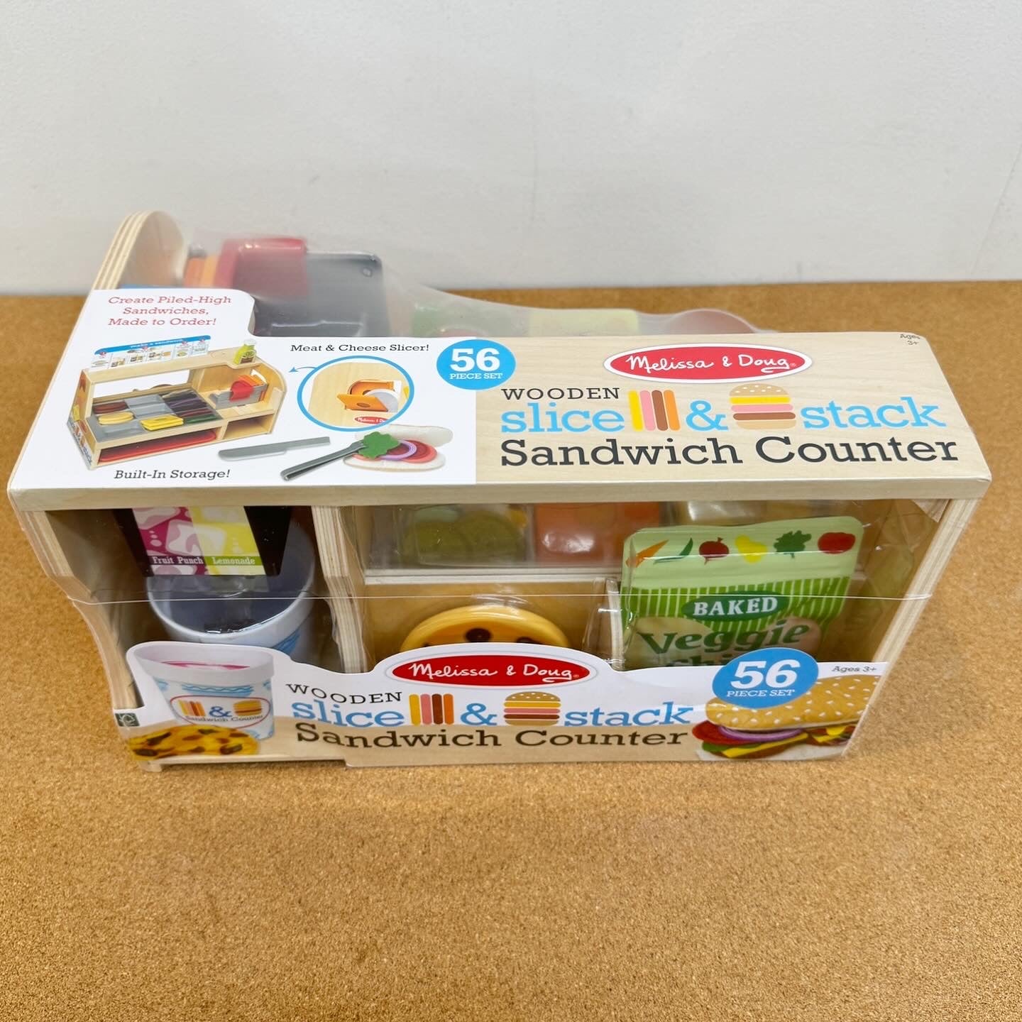 Melissa & Dough Wooden Slice & Stack Sandwich Counter