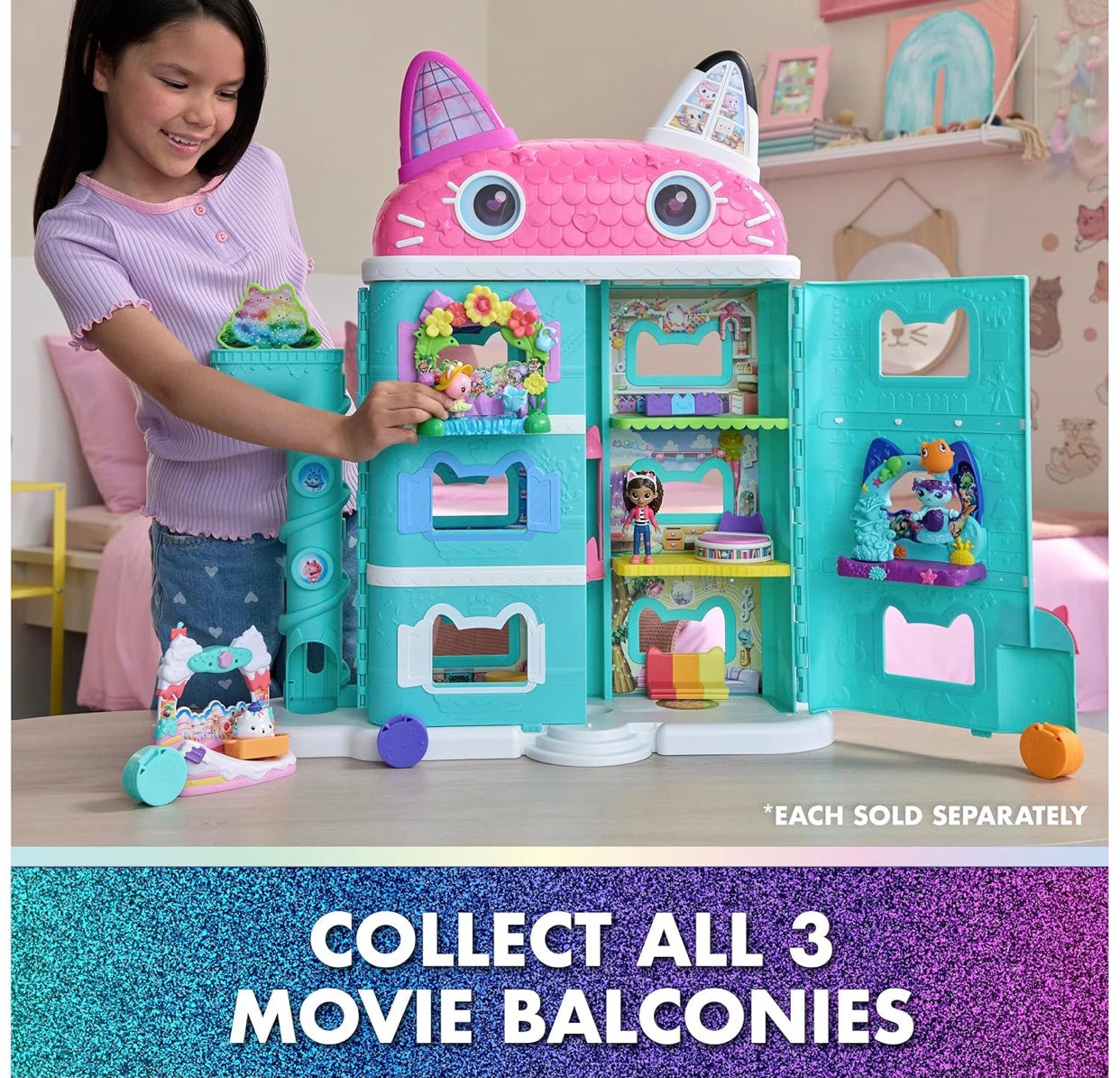 Gabby’s Dollhouse The Movie: Mercat’s Aquarium Balcony