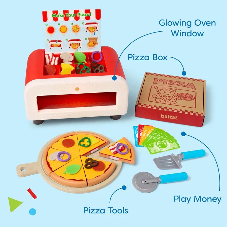 Battat Make & Bake Pizza Oven Plastic Playset