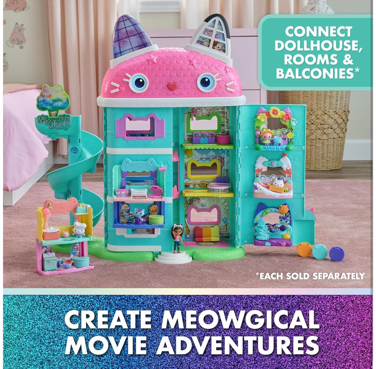 Gabby’s Dollhouse The Movie: Mercat’s Aquarium Balcony