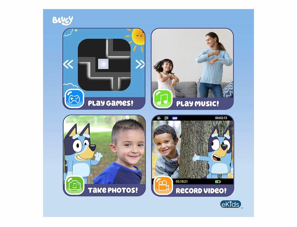 Ekids Bluey Kids Digital Camera Toy