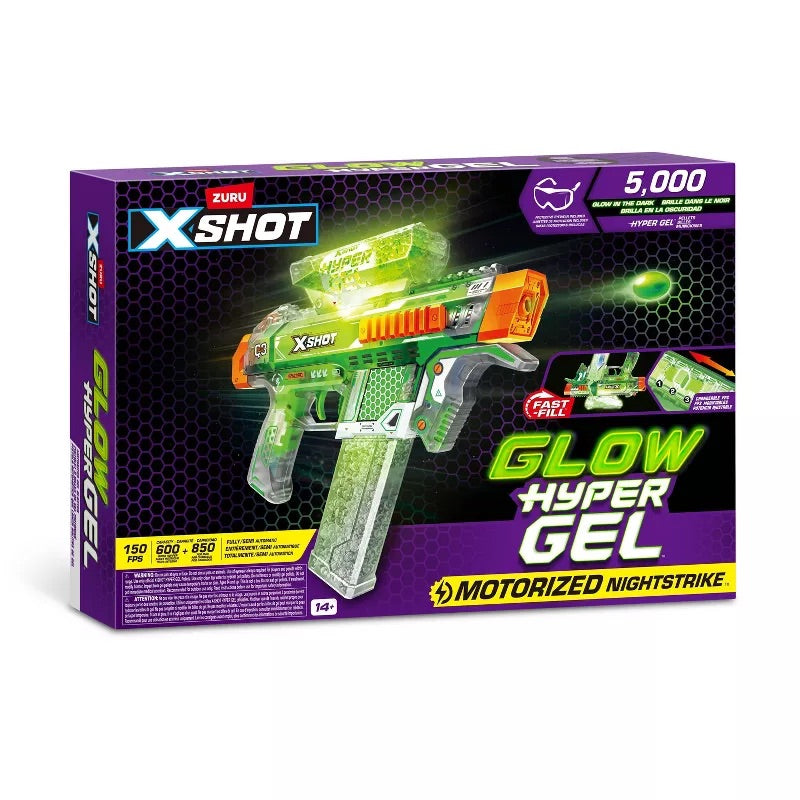 X-Shot Hyper Gel Glow In The Dark Trace Fire Blaster