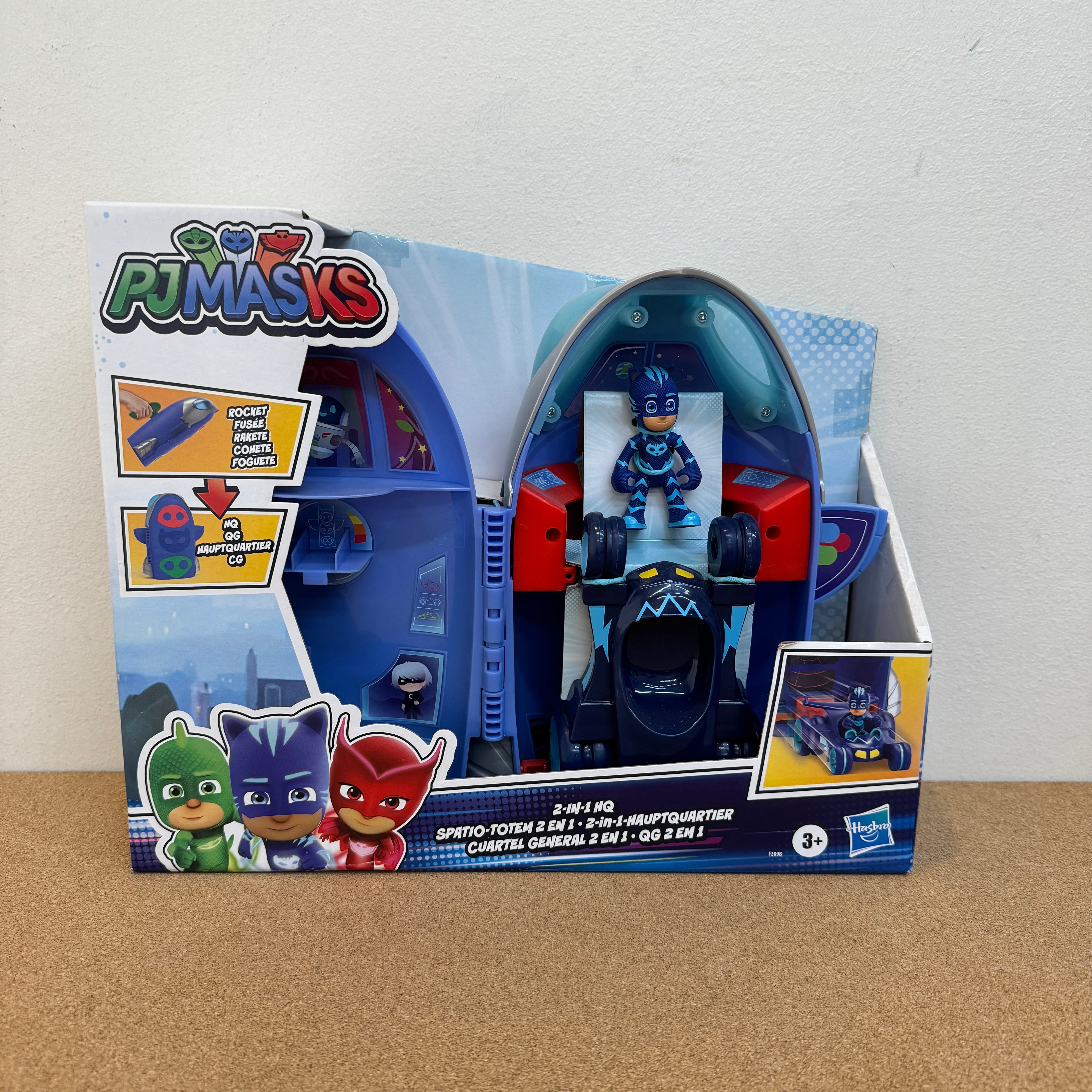 PJ Masks 2-in-1 Headquarters and Rocket Vehicle Playset