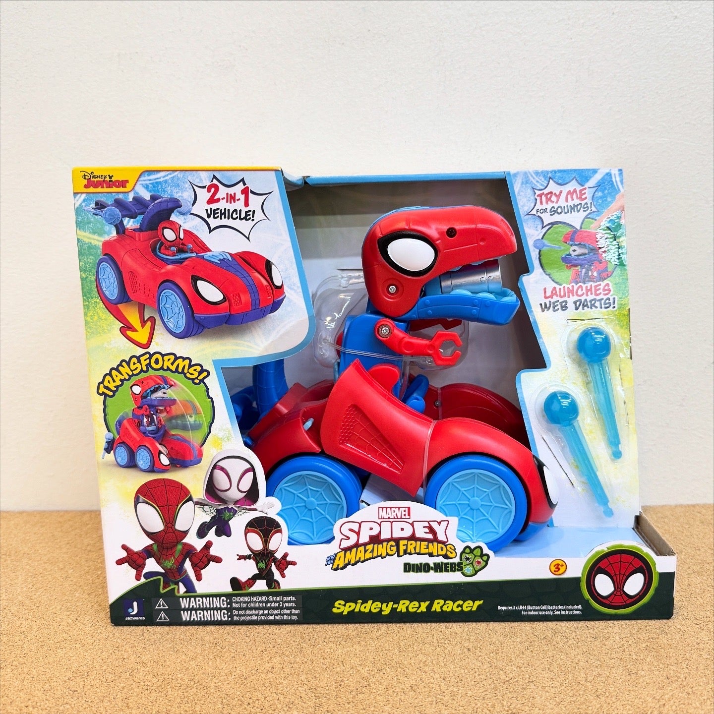 Marvel Spidey and His Amazing Friends Spidey-Rex Racer