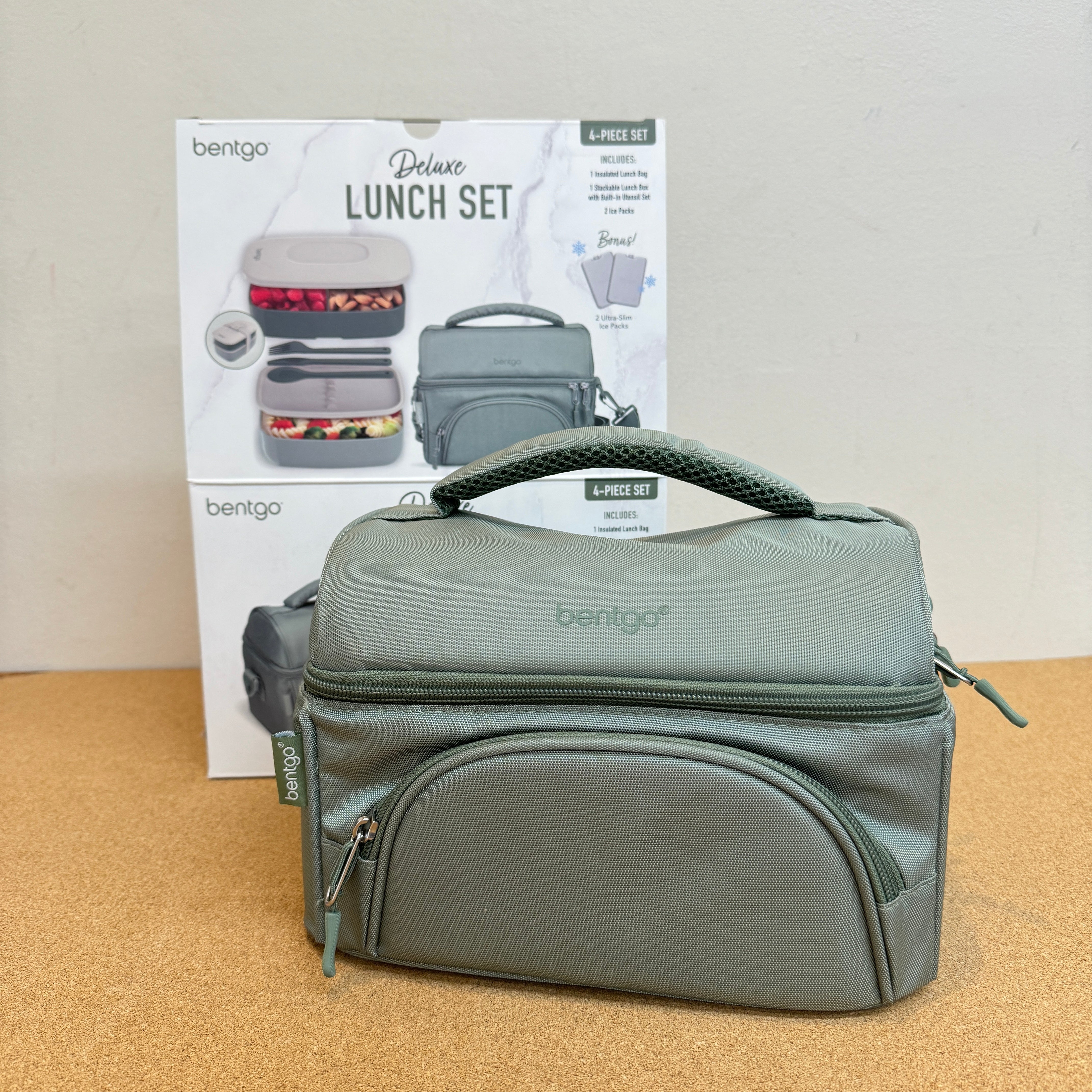 Bentgo Deluxe Insulated Lunch Set - Khaki Green