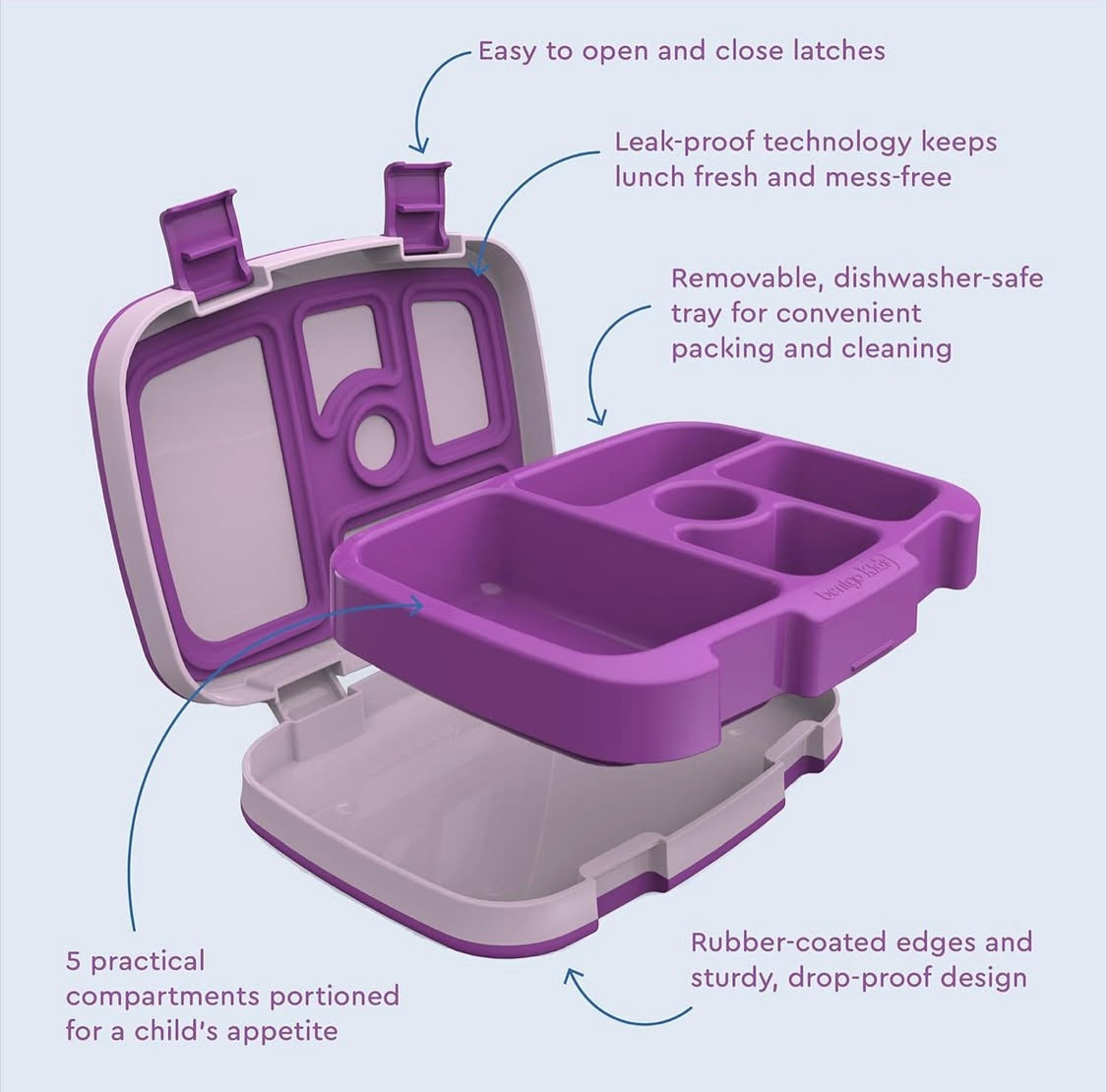 Bentgo Kids Lunch Box - Purple