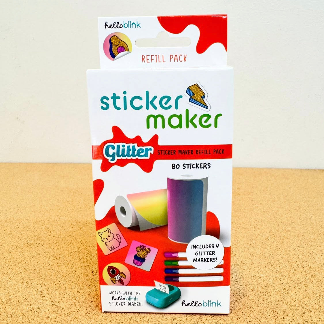 Hello Blink Sticker Maker Refill Pack Glitter Sticker