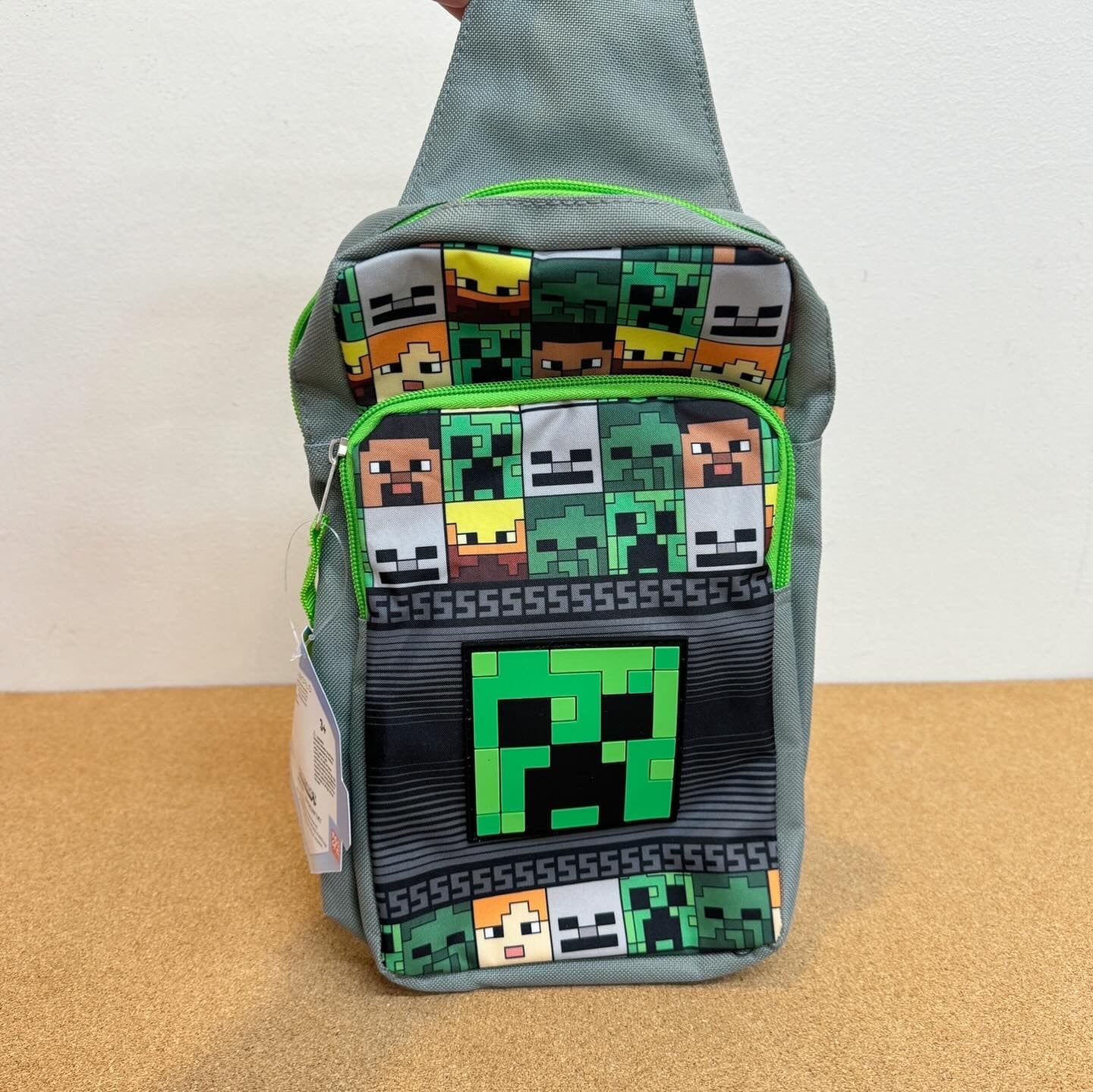 Minecraft Kids Gaming Accessory Crossbody Sling Pack