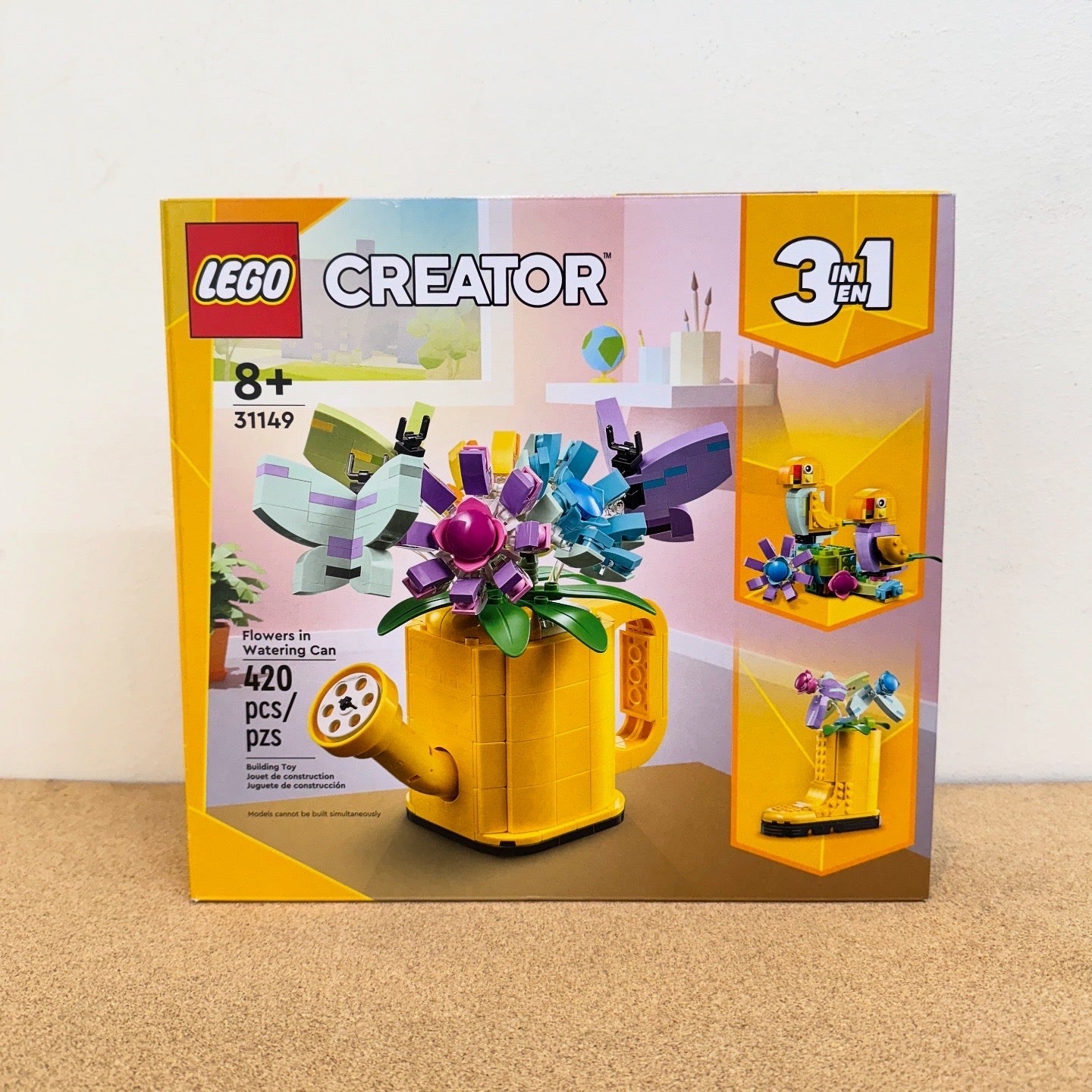 Lego Creator 3 in 1 Flowers In Watering Can Building Toy Set