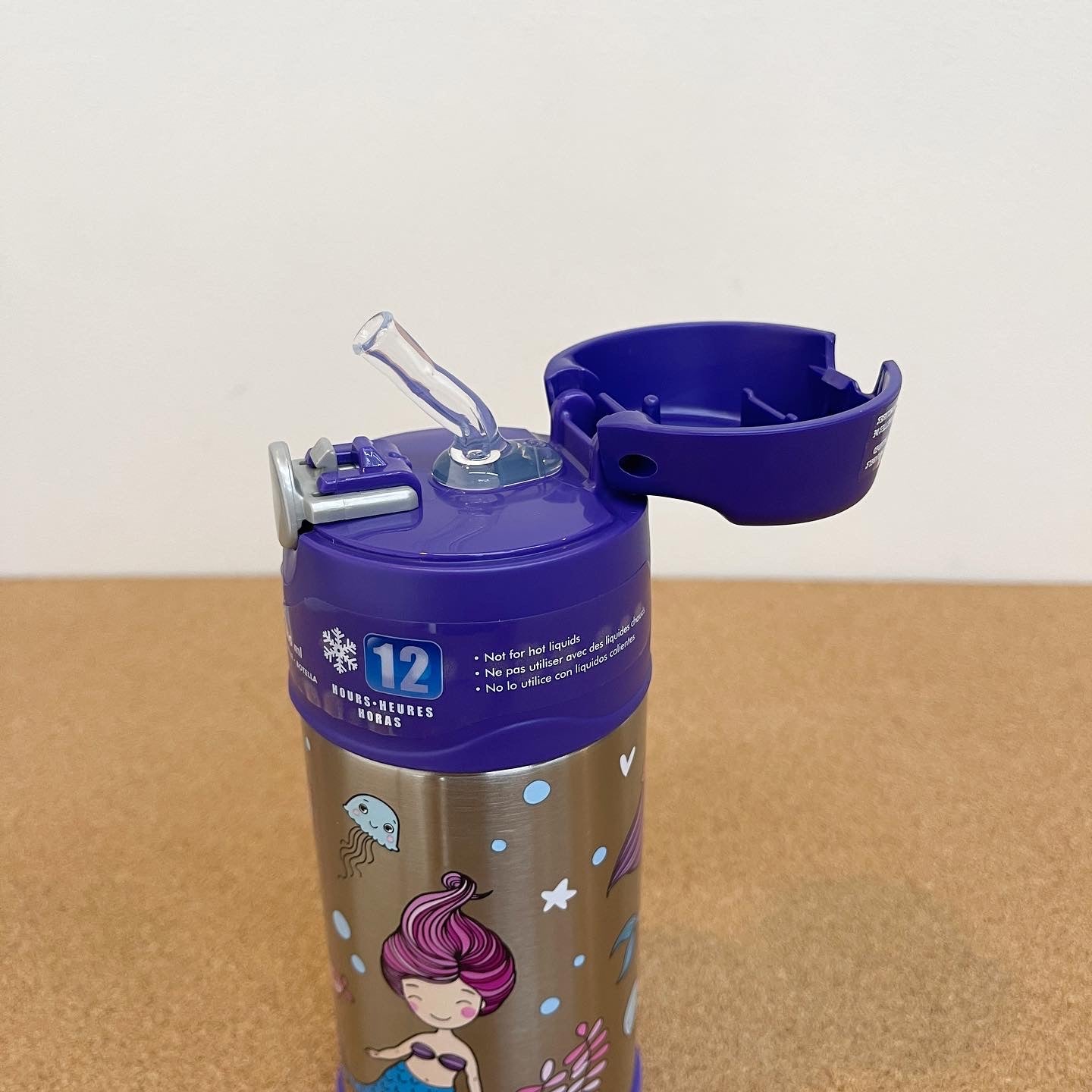 Thermos 12oz Funtainer Water Bottle - Purple Mermaid(No Handle)