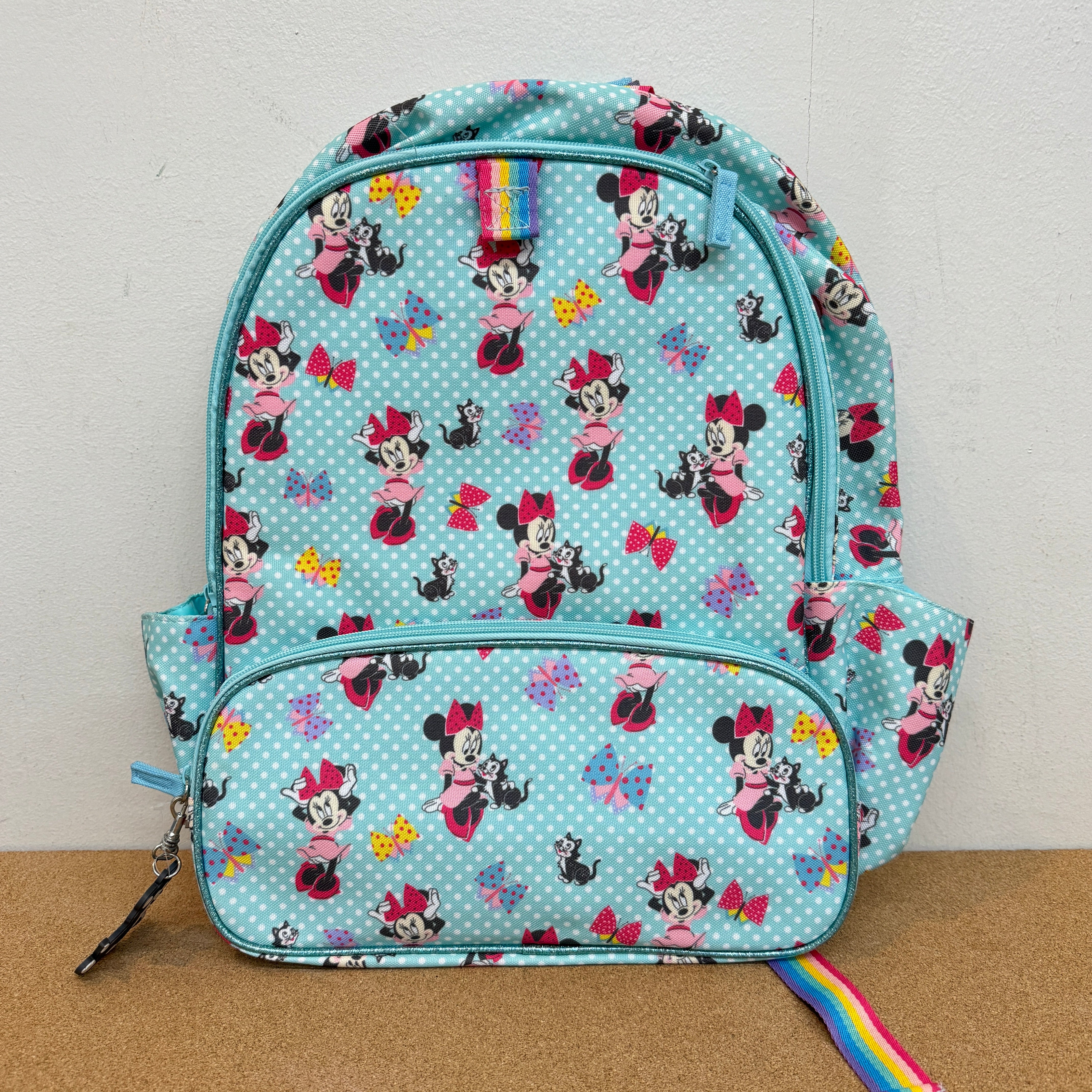 Disney Minnie Mouse Teal Backpack 16”