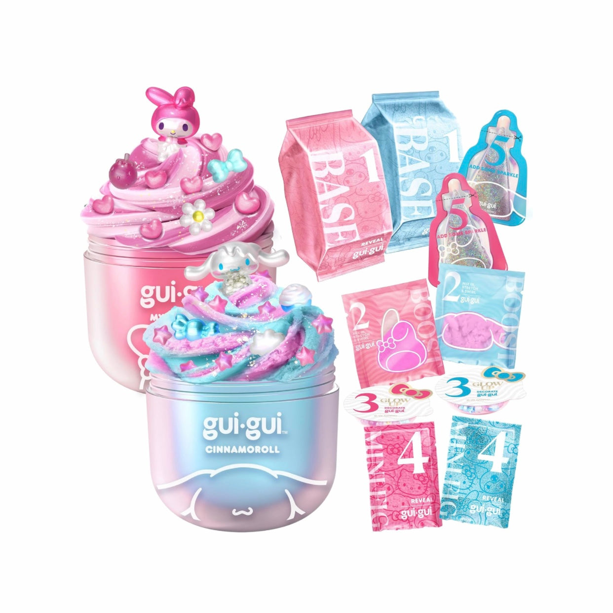 GUI GUI My Melody Butter Slime & Cinnamoroll Cloud Slime Kit 2Pack