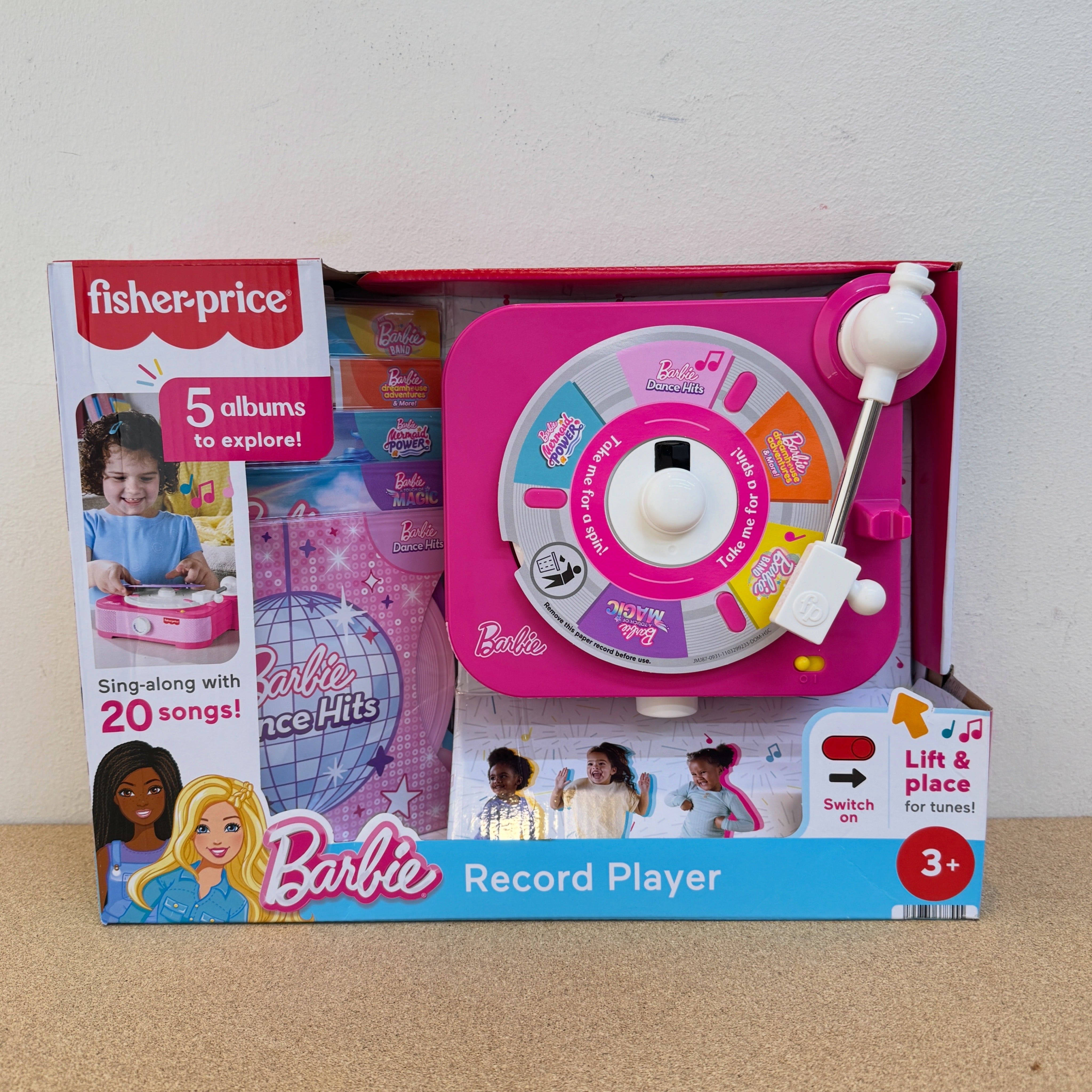 Fisher Price Rockin’ Record Barbie Player Musical Toy