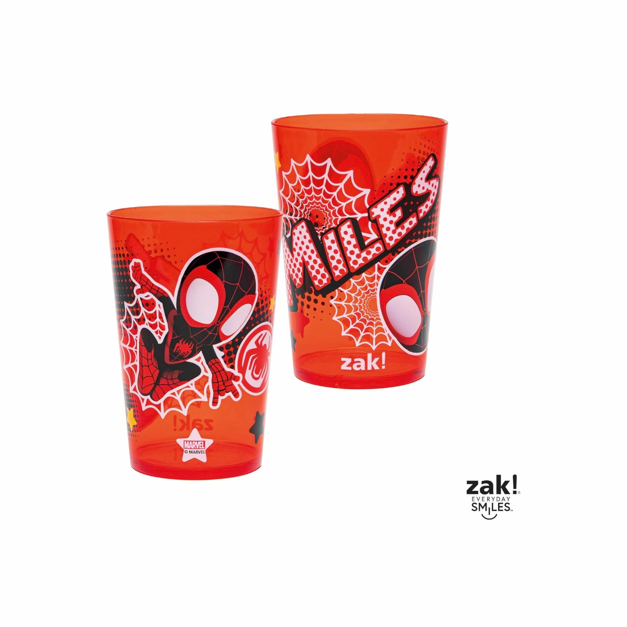 Zak Design Marvel Spiderman Plastic Cups Set 4Pk 14.5 Oz