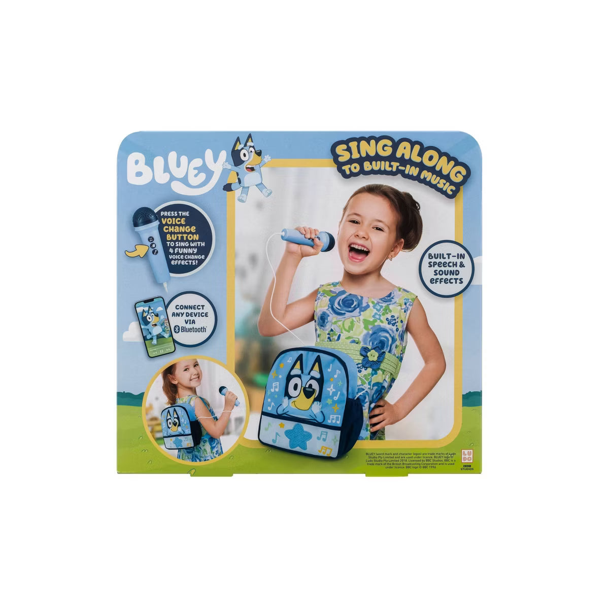 Bluey Sing Along Backpack Boombox