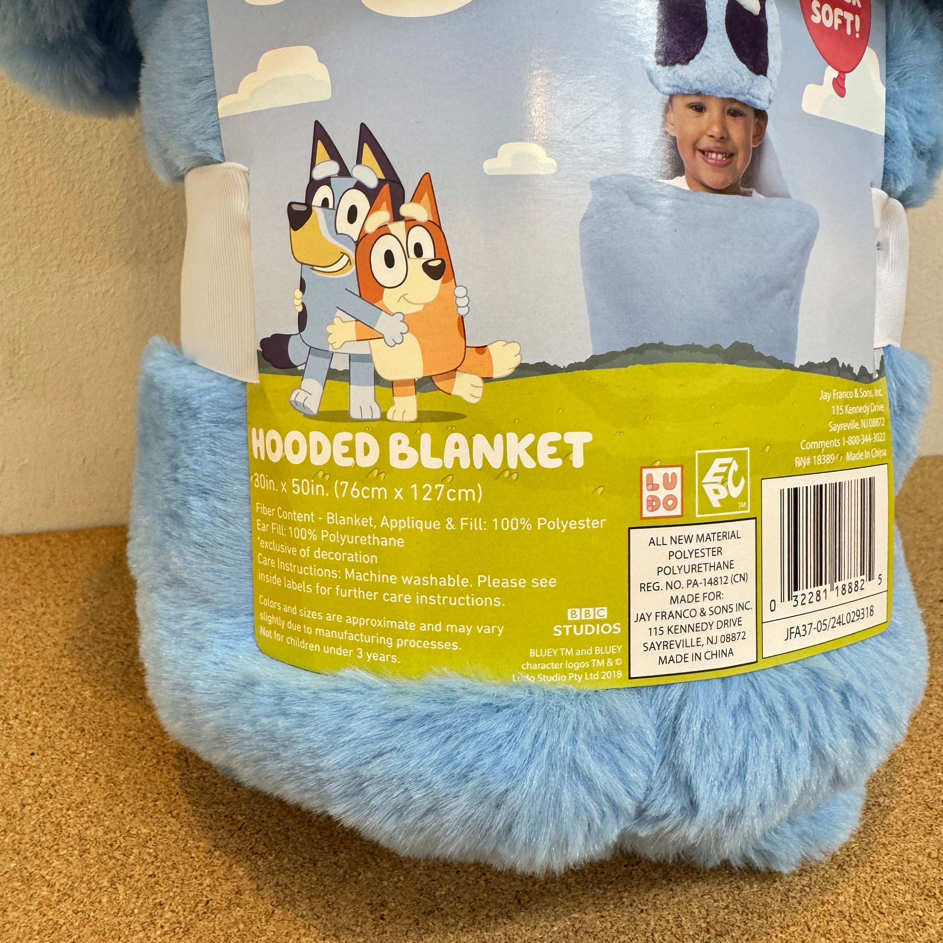 Bluey Kids Hooded Blanket - Bluey