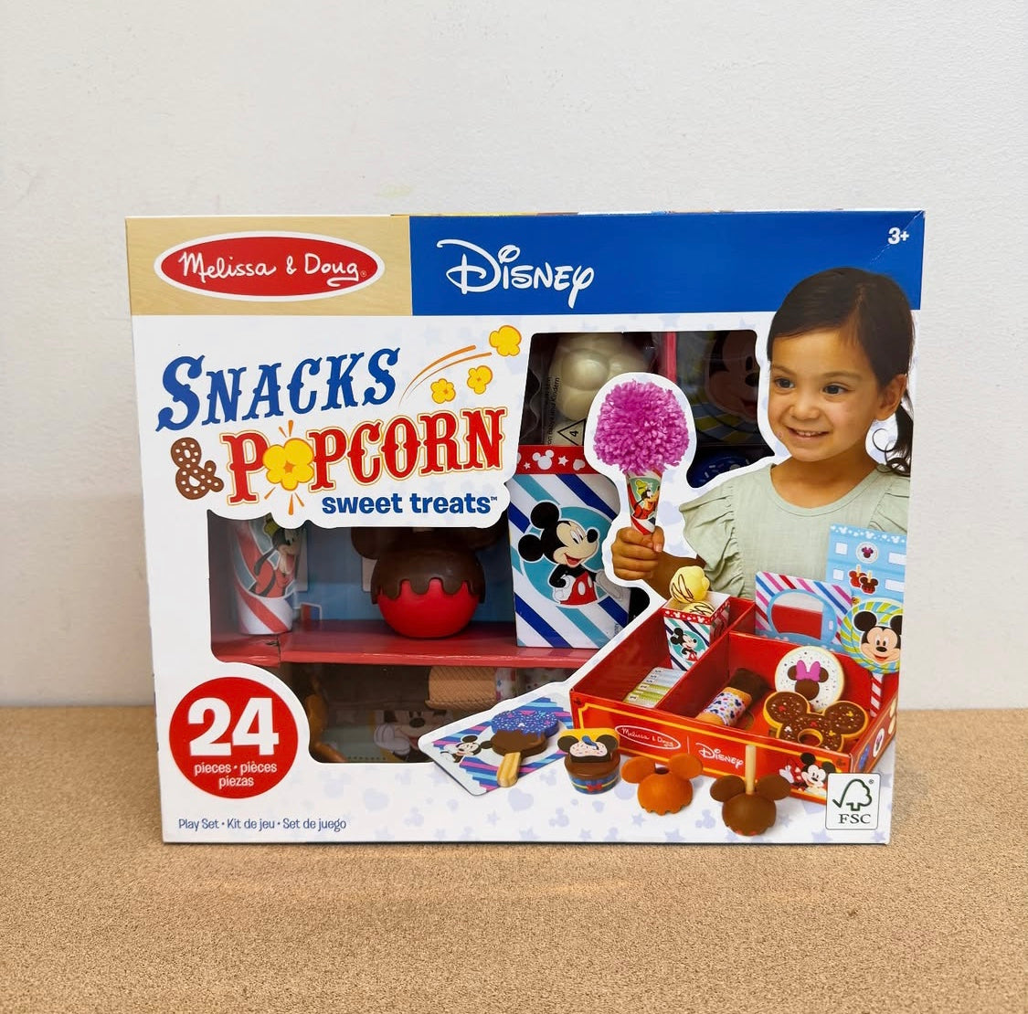 Melissa & Doug Disney Wooden Snacks & Popcorn Playset