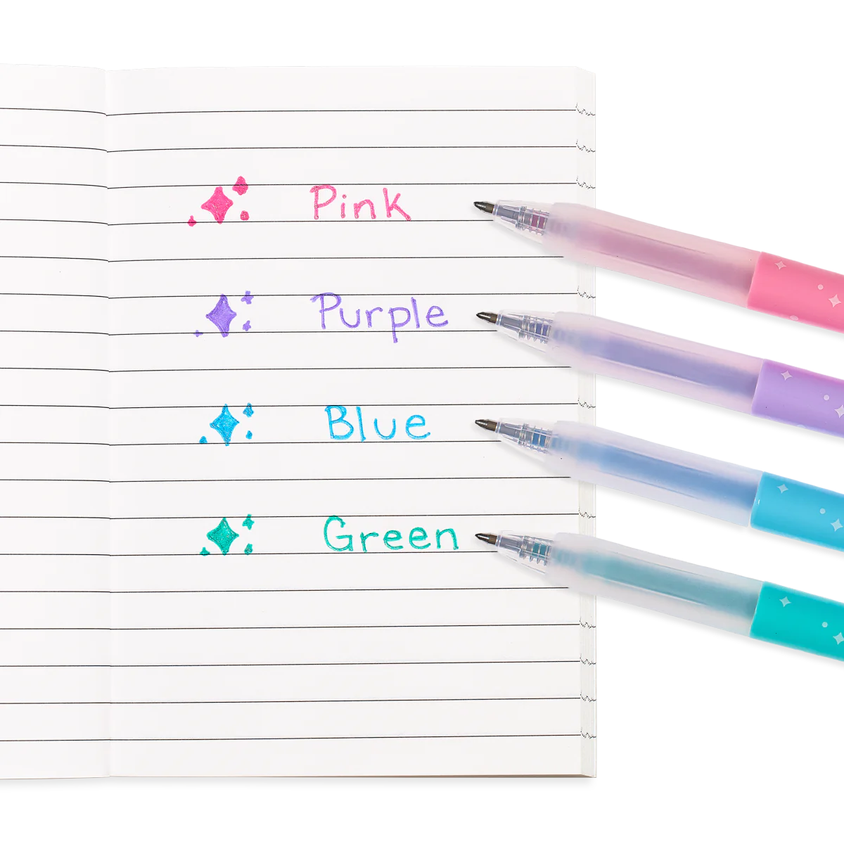 Ooly Oh My Glitter! Retractable Glitter Gel Pens Set of 4