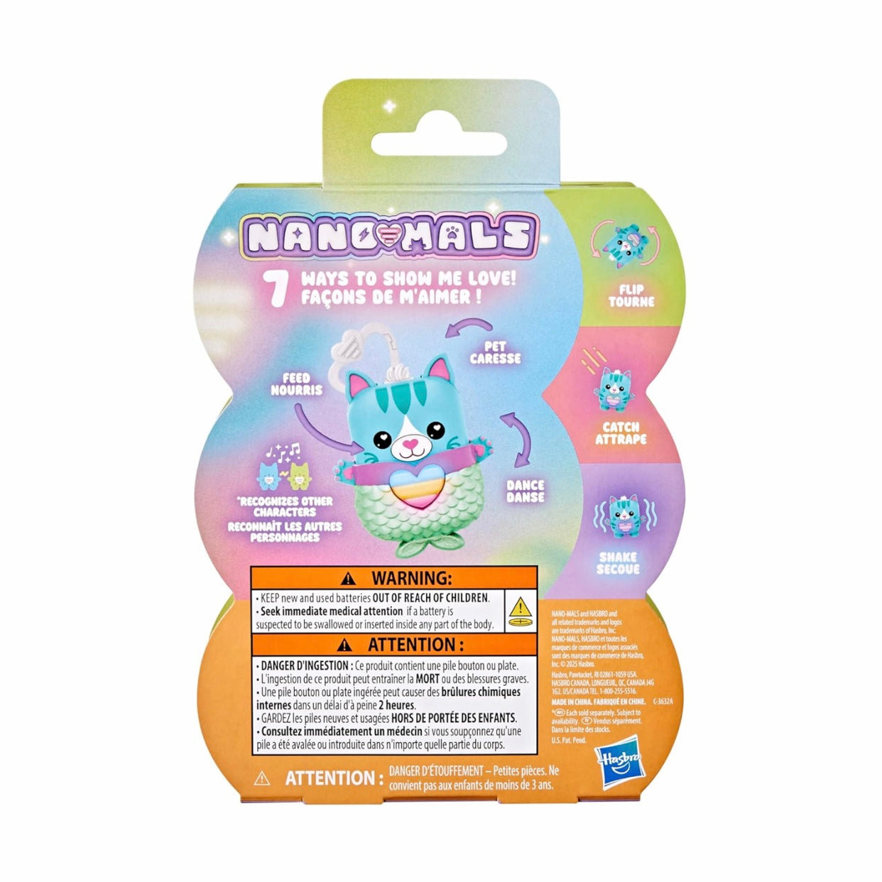 Nano-Mals Pawtricia the Blue Kitty Interactive Fidget Toy