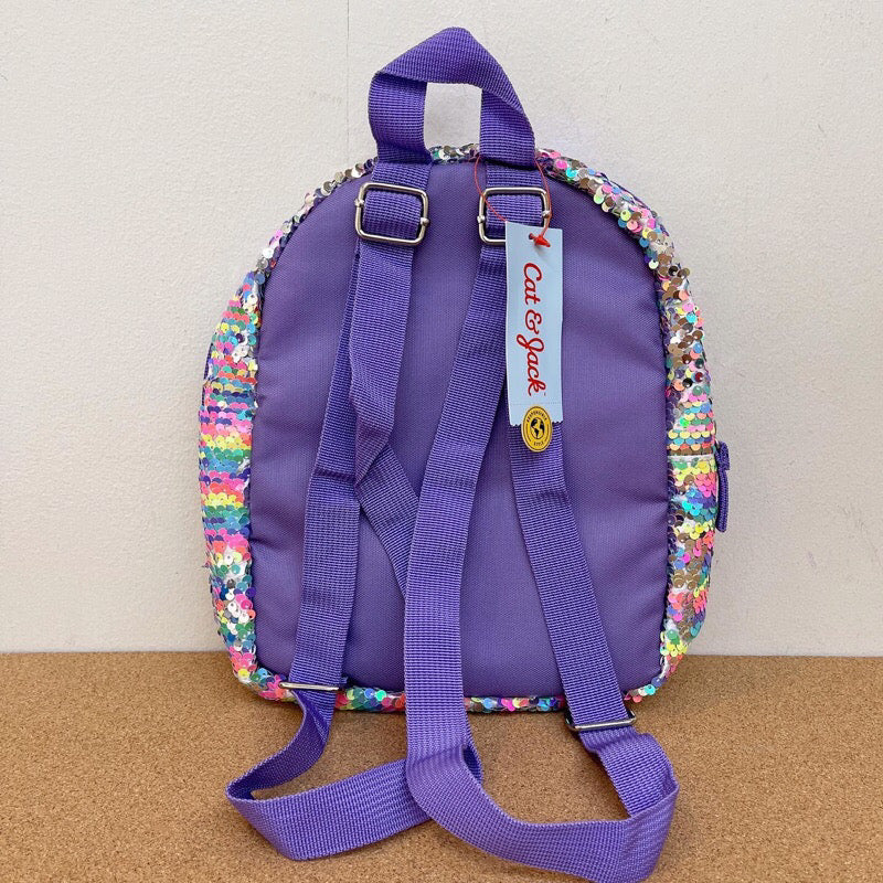 Girl Reversible Sequin Mini Backpack 10.5”