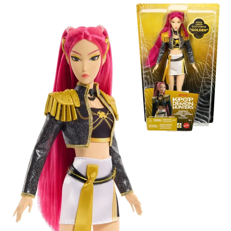 Kpop Demon Hunter HUNTR/X Mira “Golden” Singing Doll