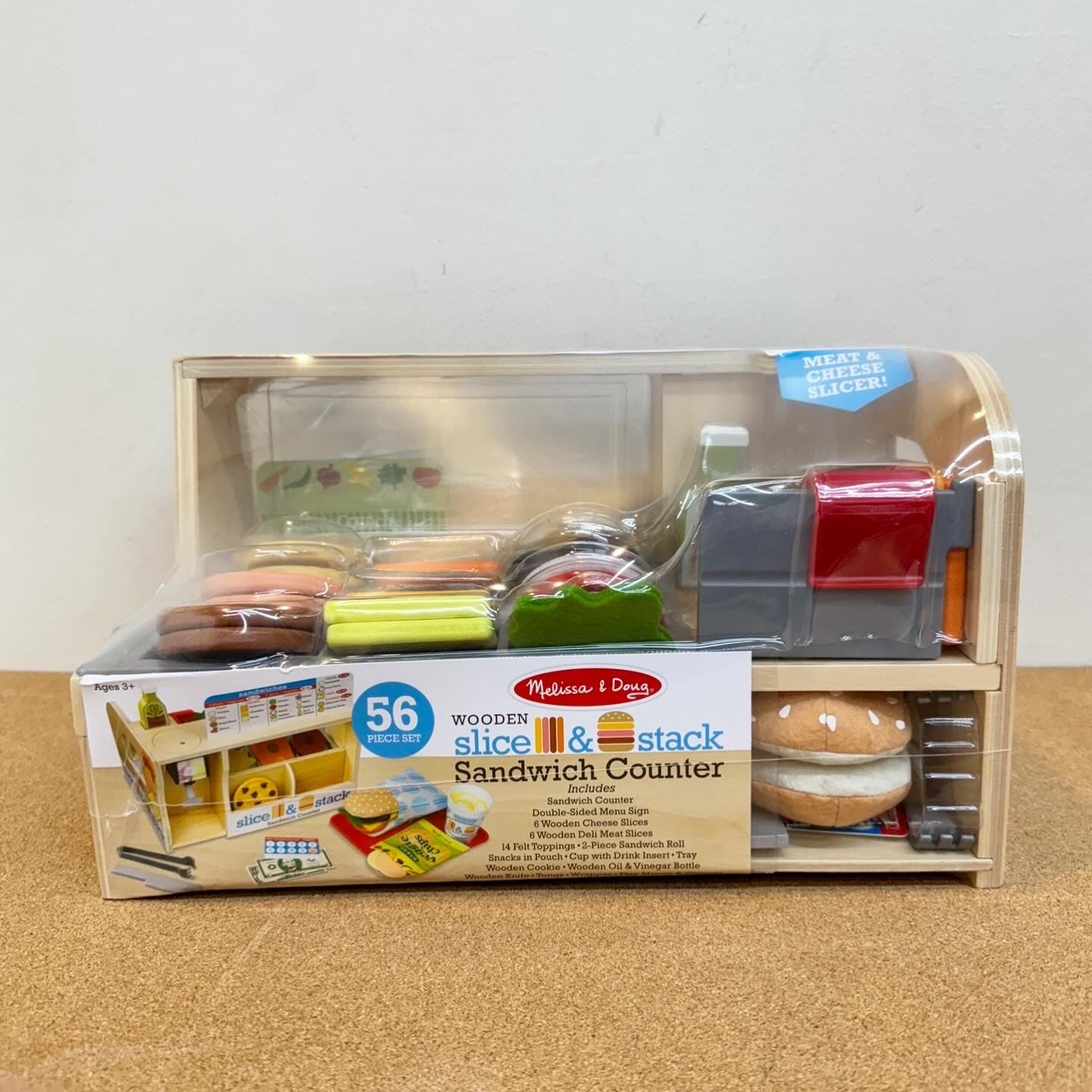 Melissa & Dough Wooden Slice & Stack Sandwich Counter