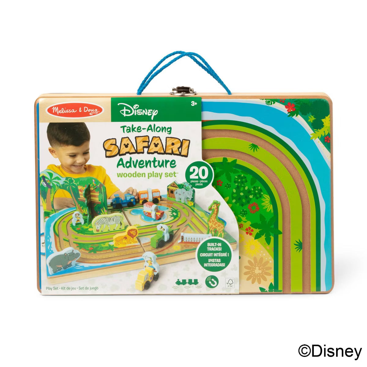 Disney Take-Along Safari Adventure Wooden Playset