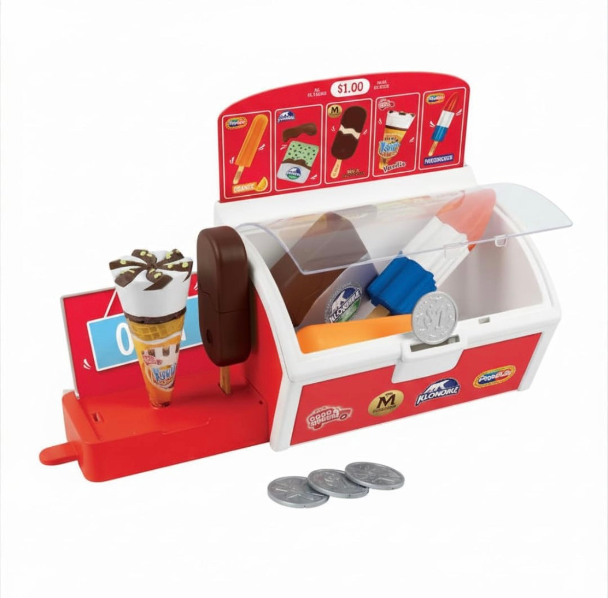 Casdon Pretend Ice Cream Freezer Toddler Playset