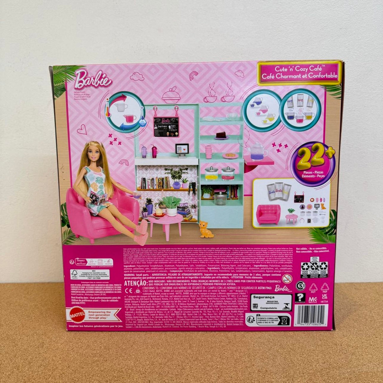 Barbie Cute N’ Cozy Cafe Doll and Playset