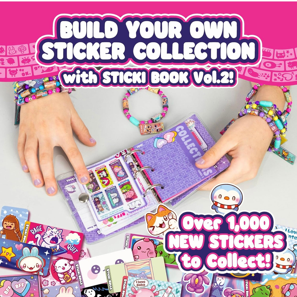 Sticki Rolls Series 2 Sticki Book Sticker Bracelet