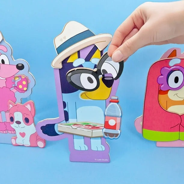 Bluey Wooden Magnetic Playset