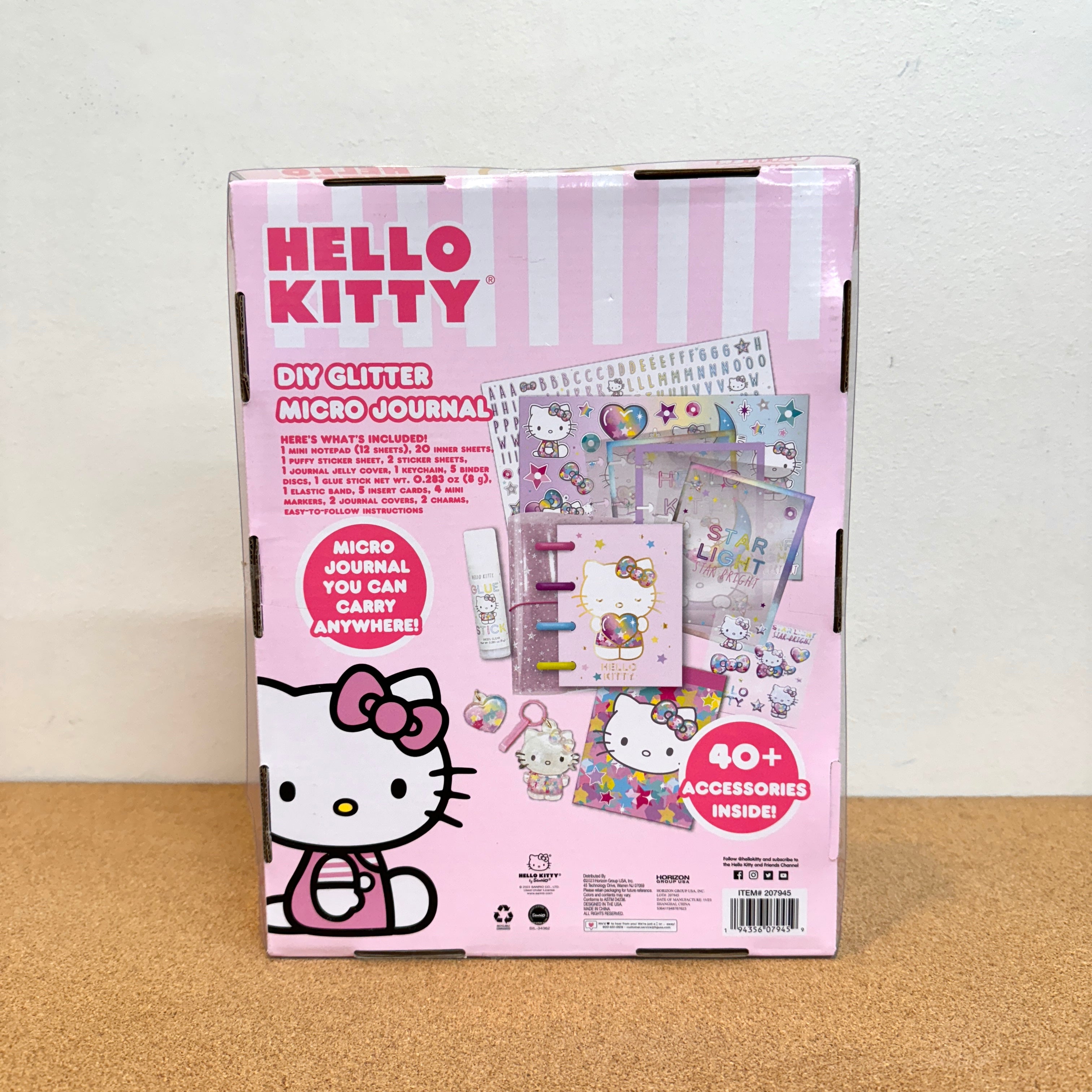 Hello Kitty DIY Glitter Micro Journal