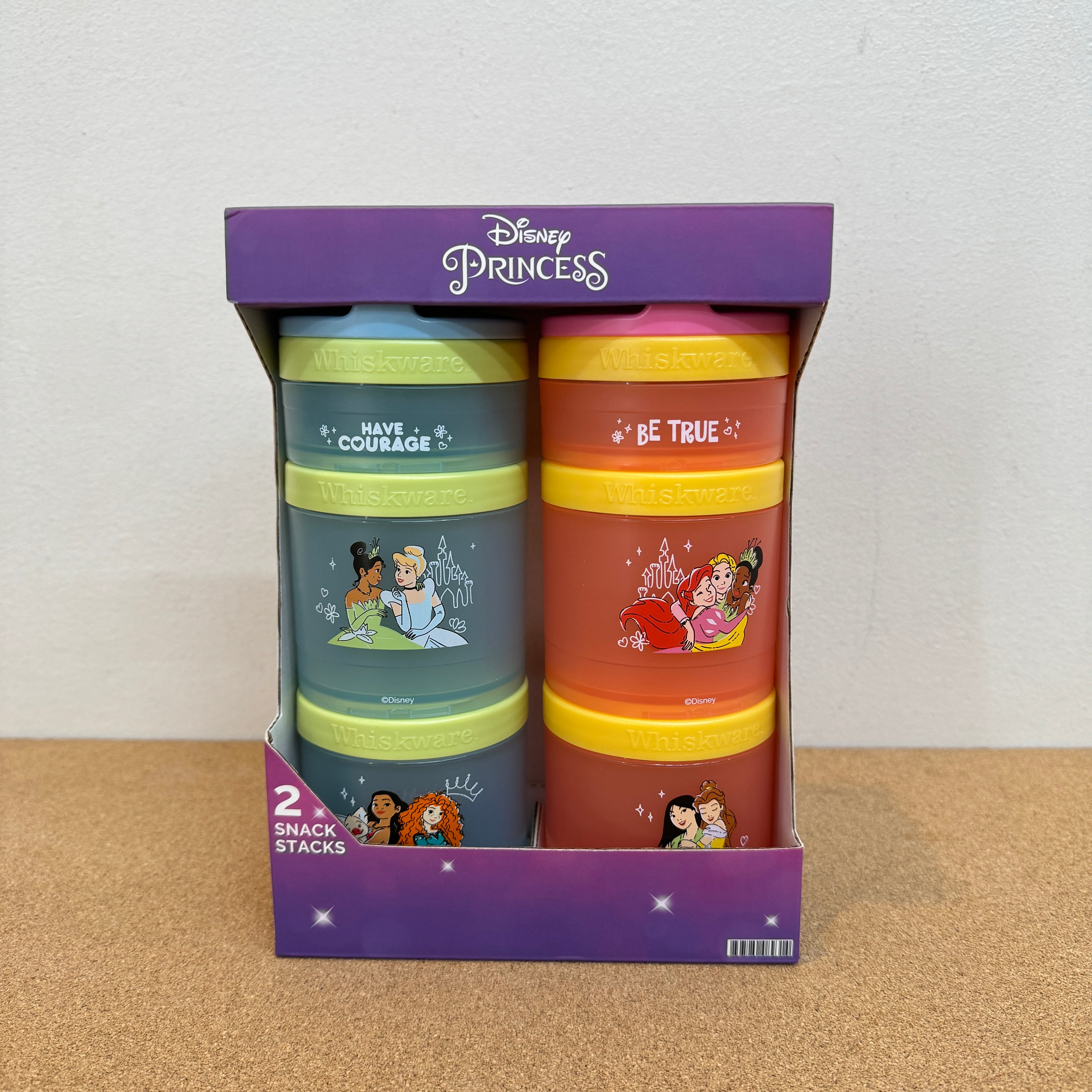 Whiskware Disney Combo Snacking Containers 2PK - Disney Princess