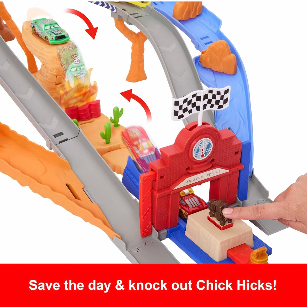 Disney and Pixar Cars Rescue Road Raceway Playset