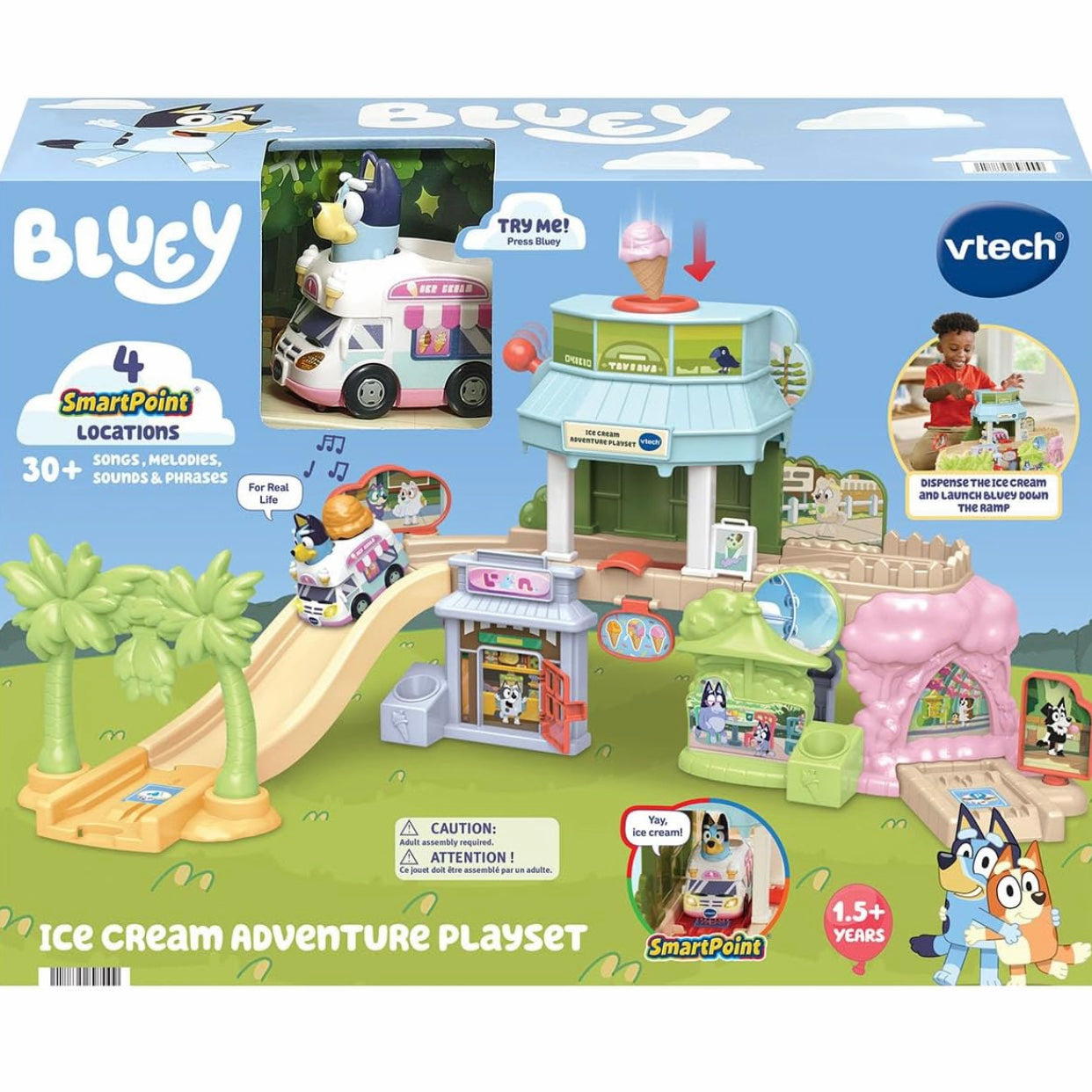 Vtech Bluey Ice Cream Adventure Playset with Ice cream Truck