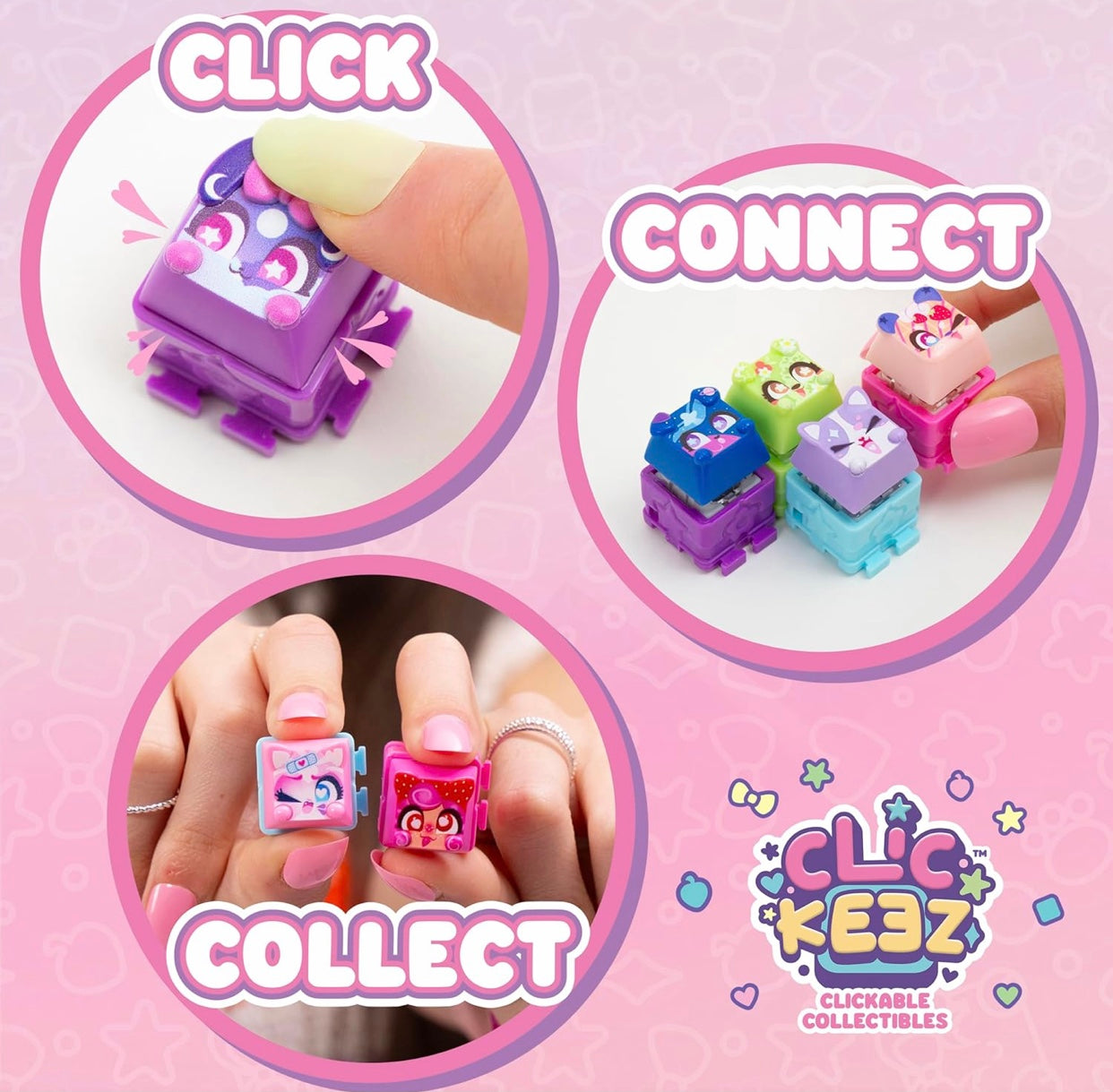 Clickeez Clickable Collectables 5Pack