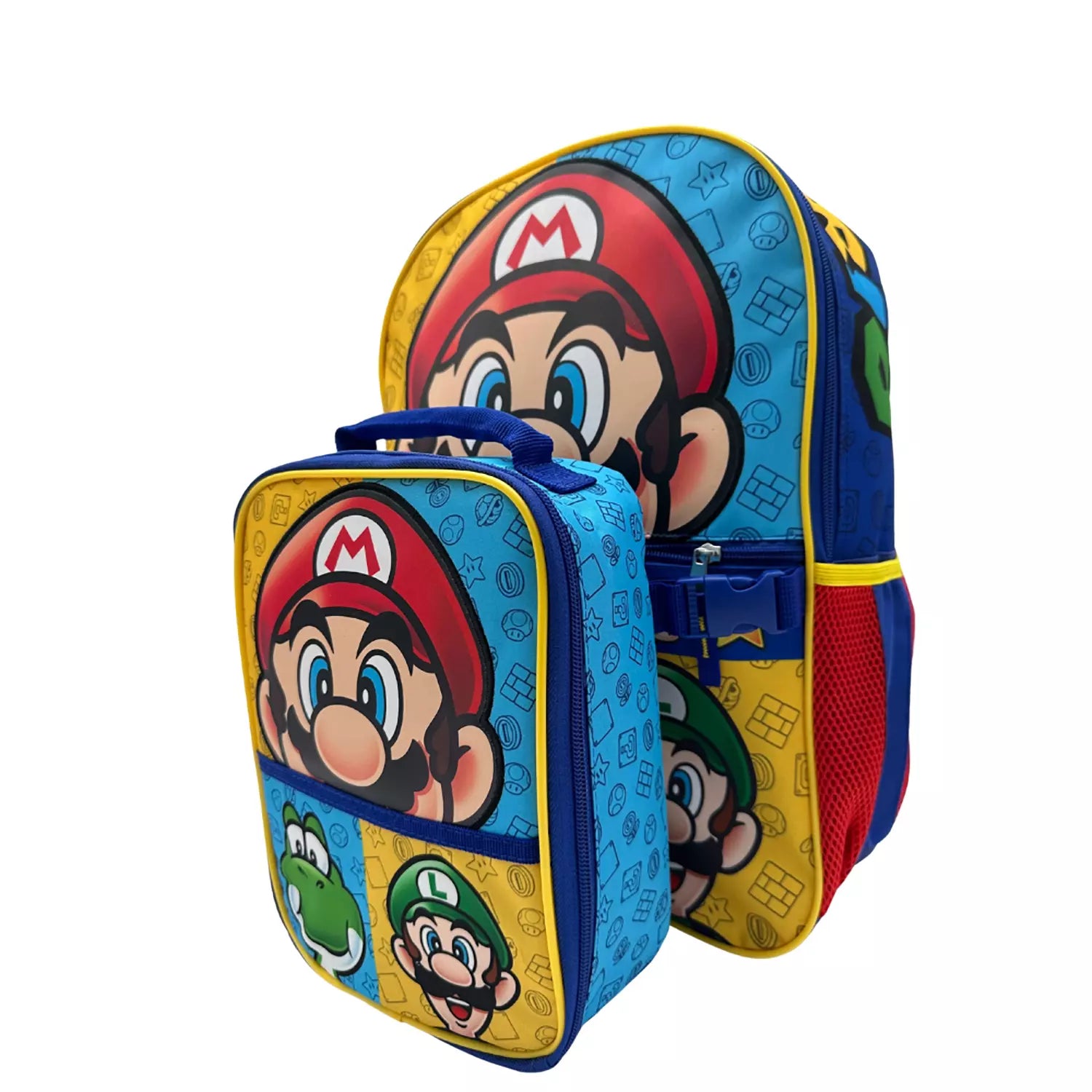 Nintendo Mario Friends 2Piece Backpack Set 17”