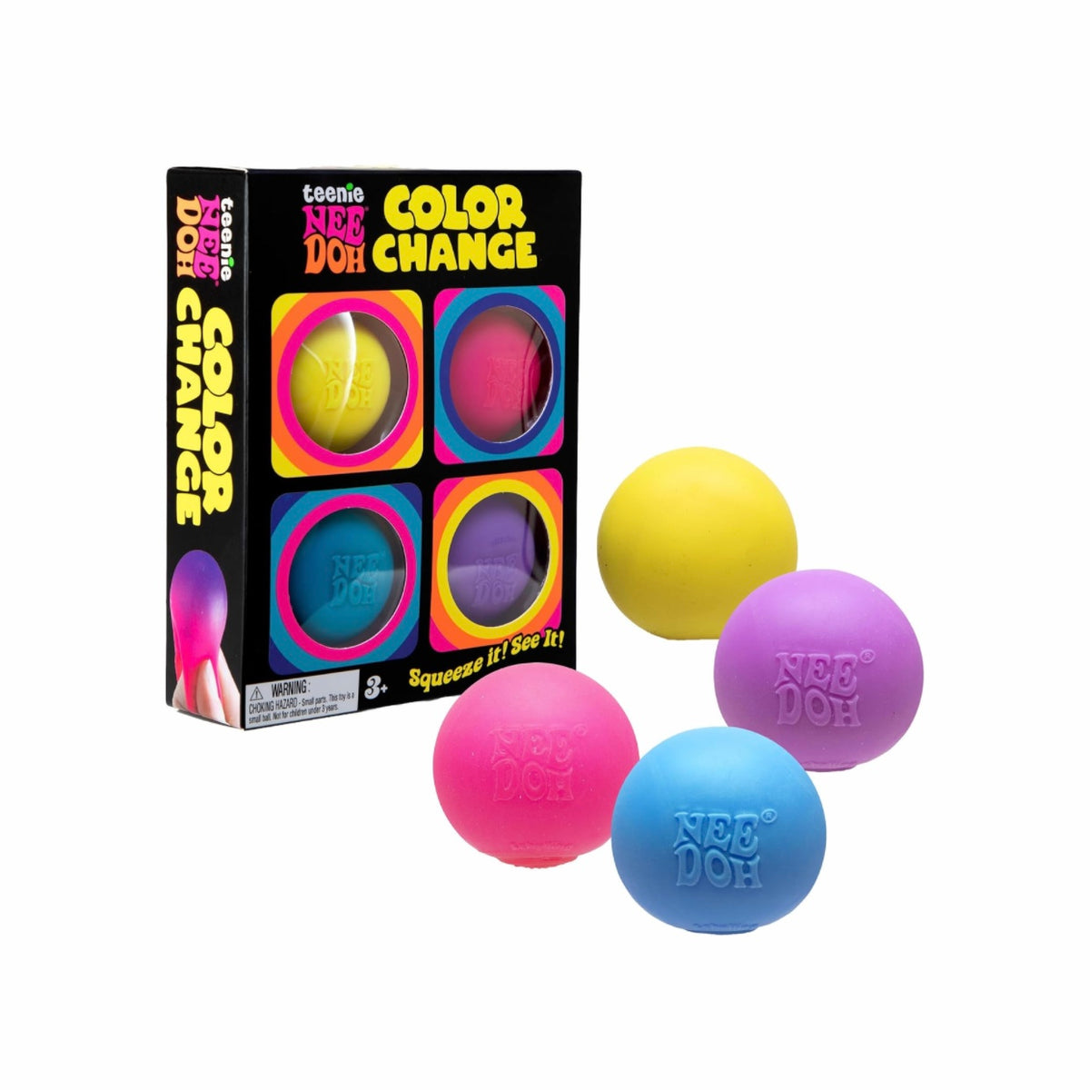 Schylling Needoh Teenie Color Change Sensory Squeeze Toy