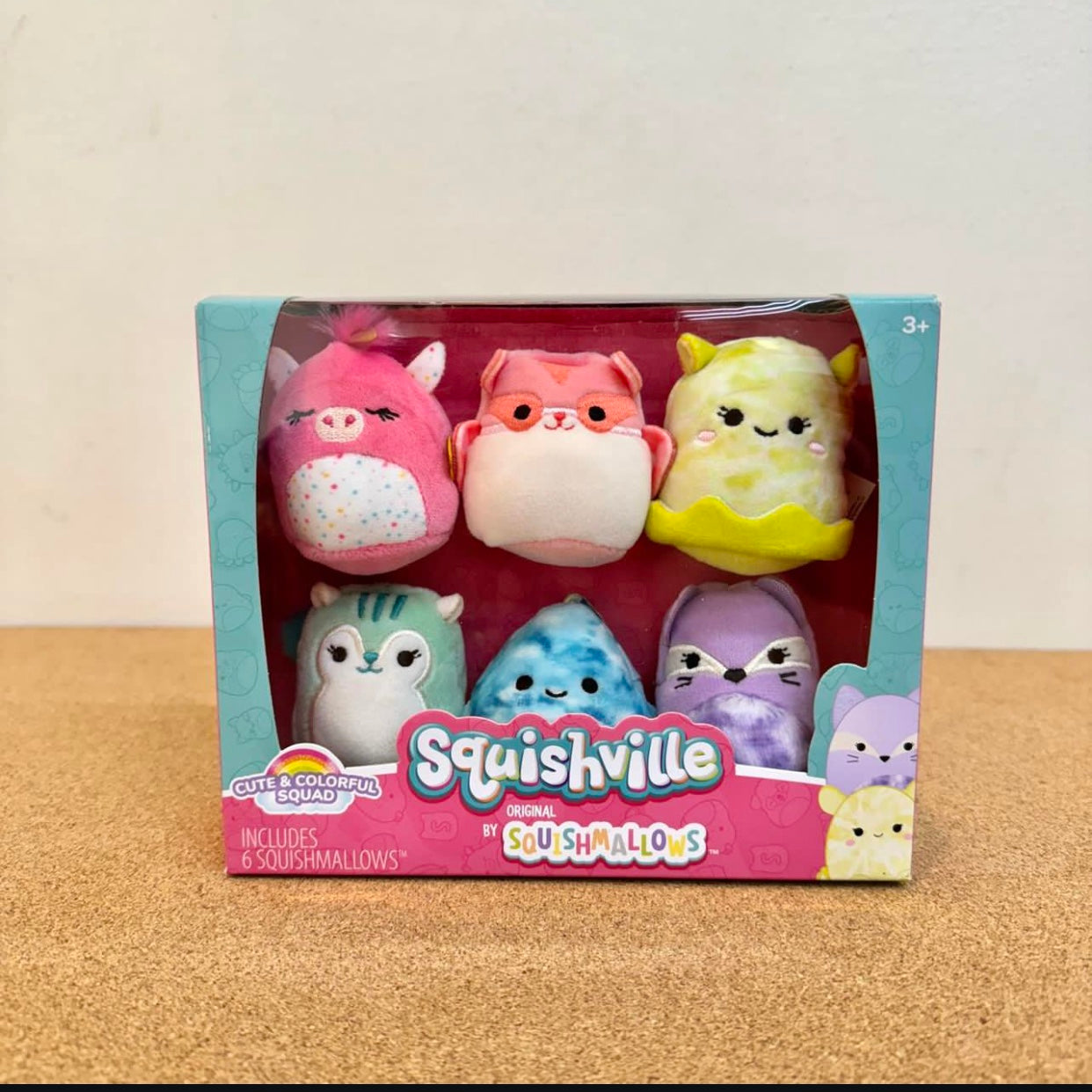 Squishville by Squishmallows Cute & Colorful Squad Plush 2”