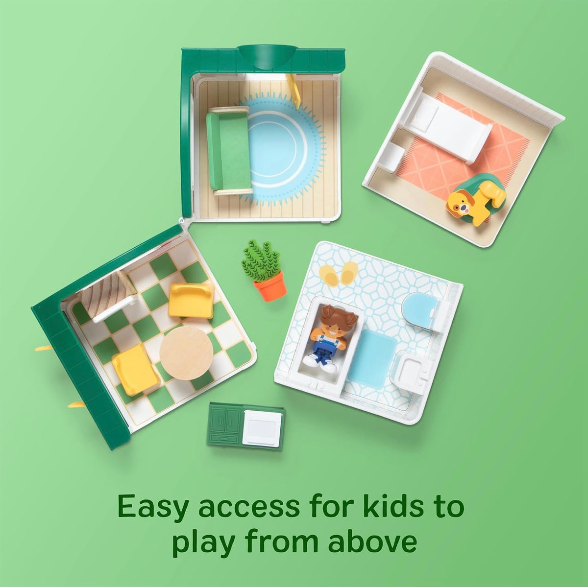 Melissa & Doug Cheery Lane Modular Play House Wooden Playset